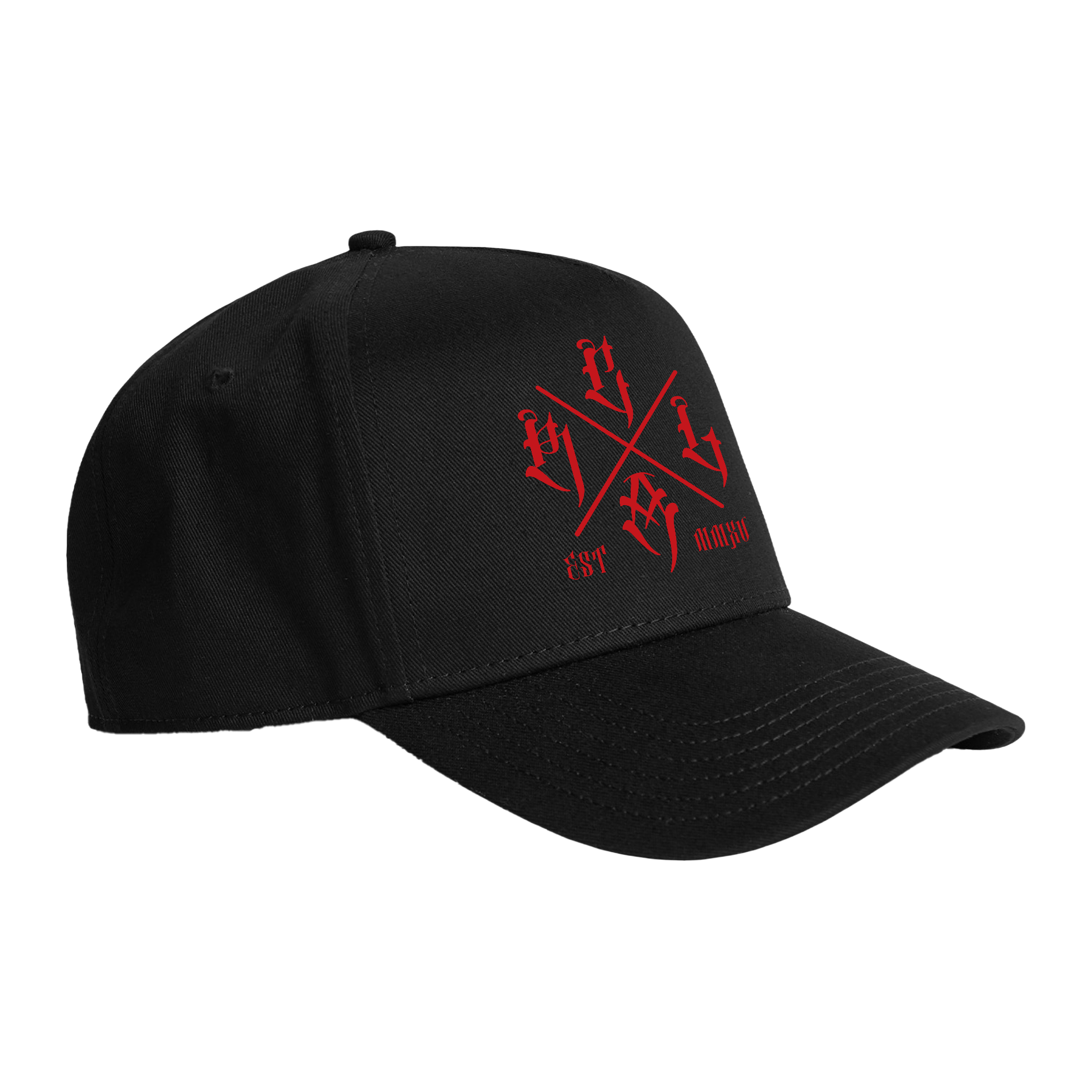 RLCA - Black Hat - Red Logo 3