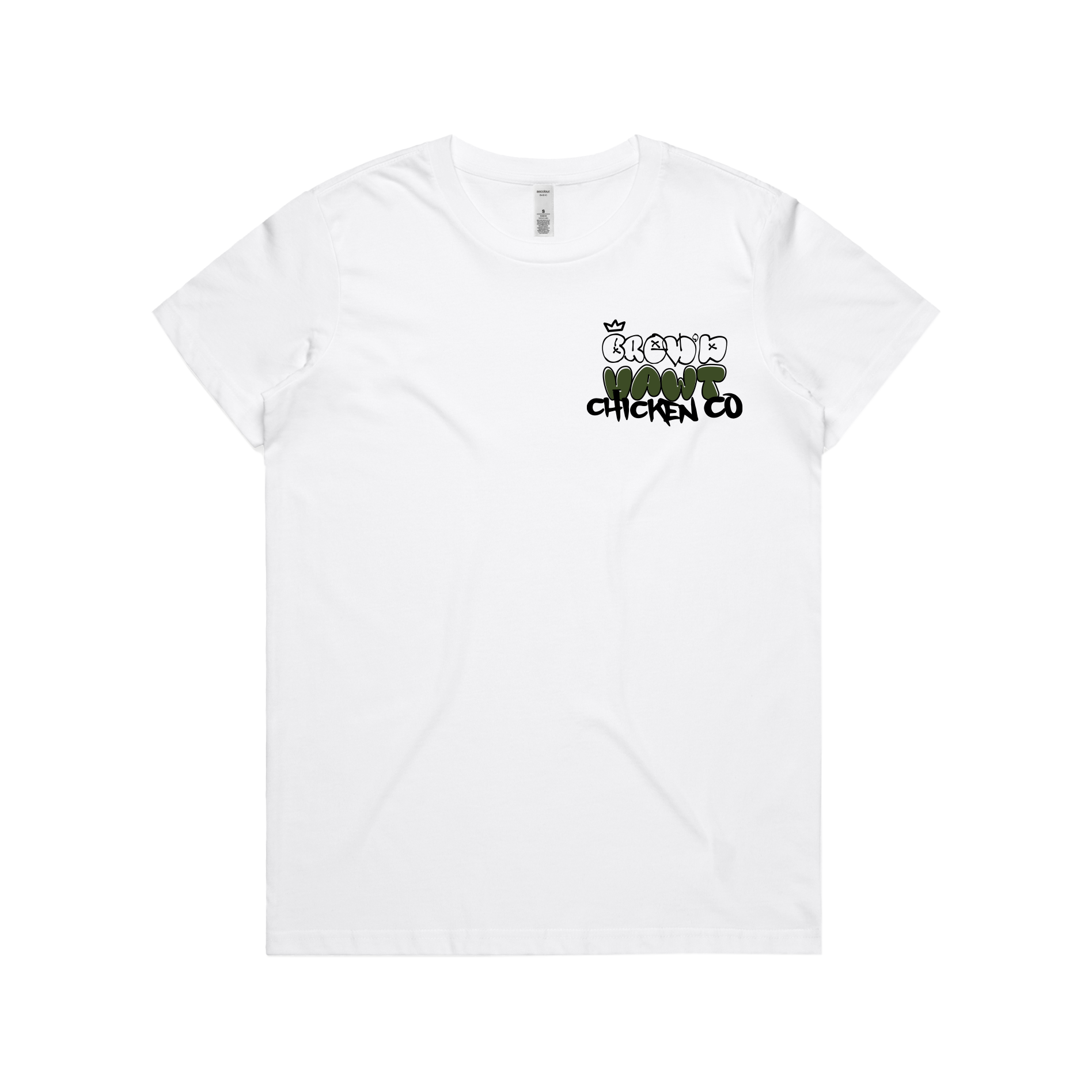 BREWD HAWT - JC Women's White Tee