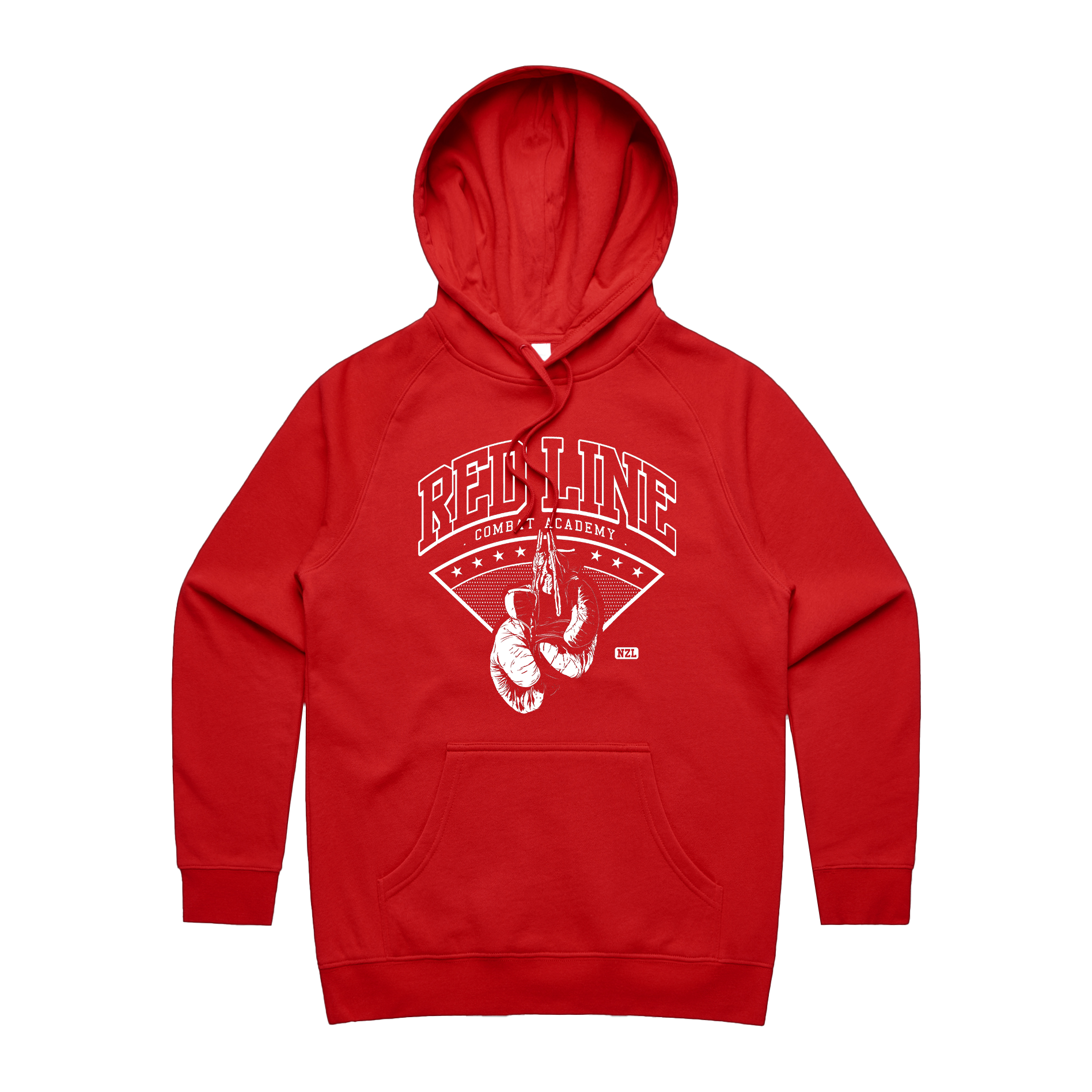 RLCA - Women's Red Hoodie - White Logo 1