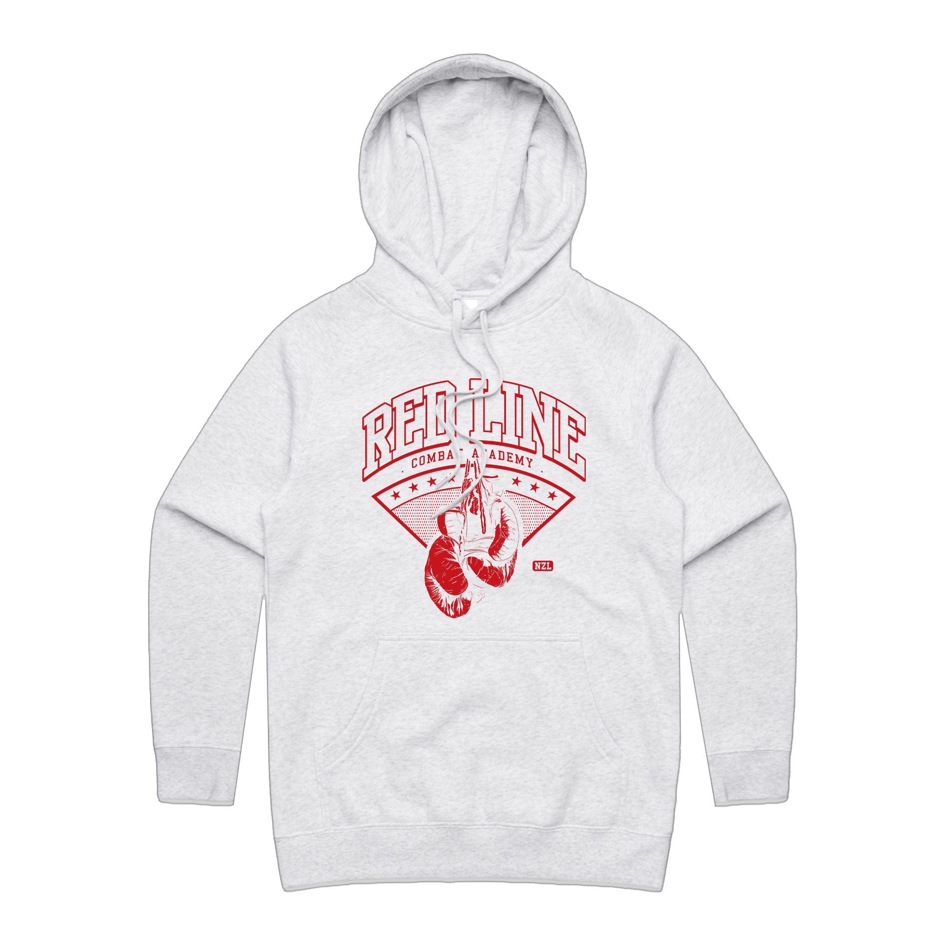 RLCA - Women's White Hoodie - Red logo 1
