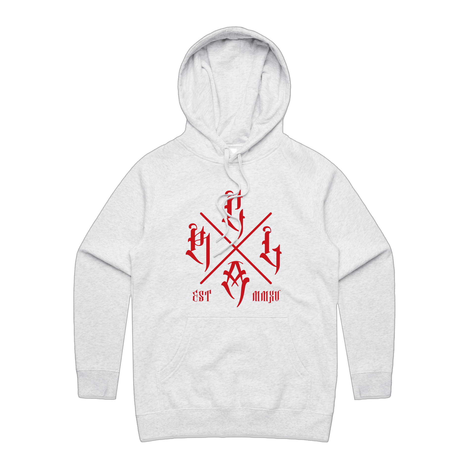 RLCA - Women's White Hoodie - Red logo 3