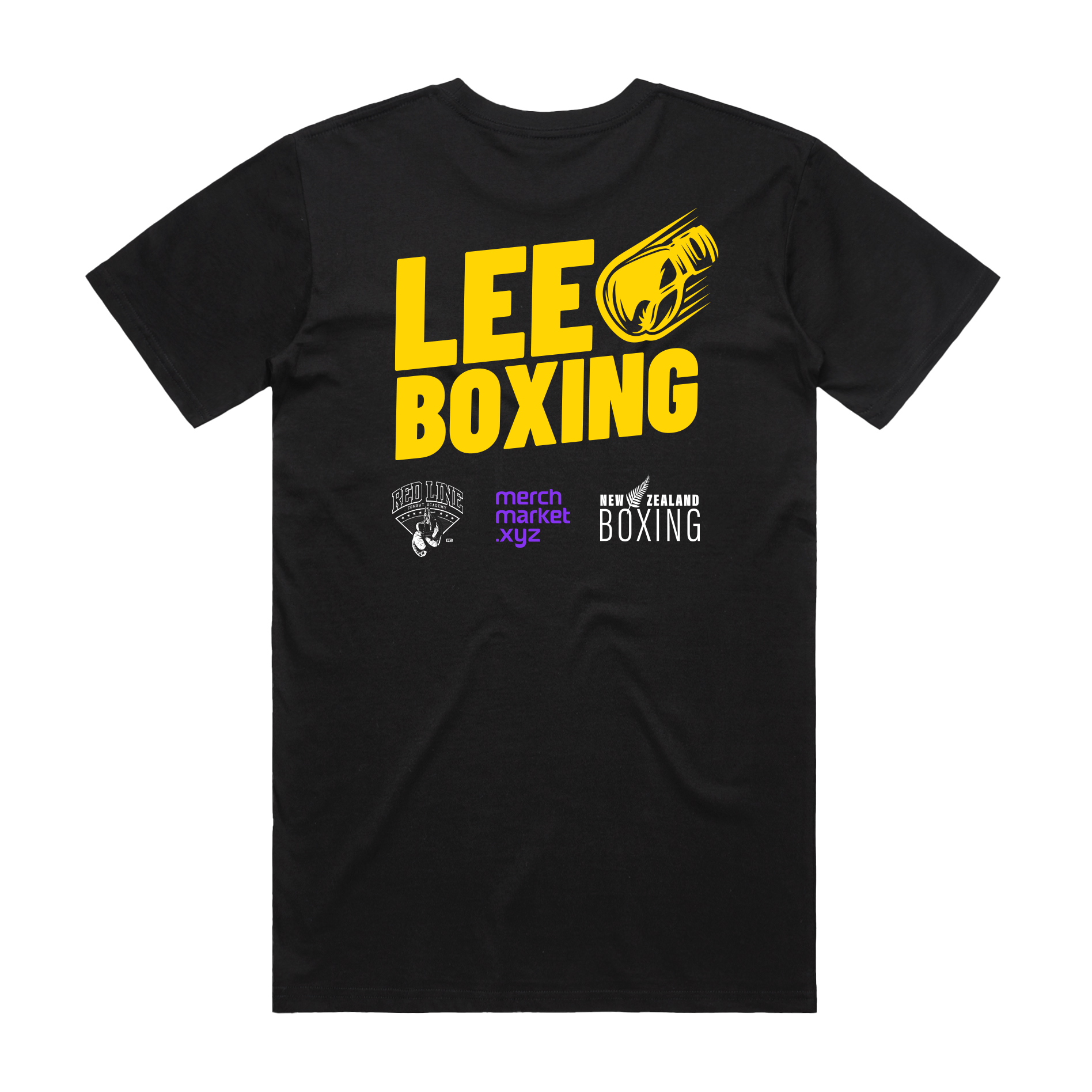 Lee Boxing - Camiseta negra de aficionado