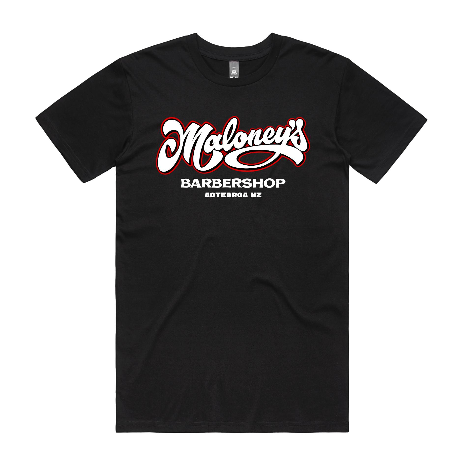 Maloney's Barber - Men's Black Tee