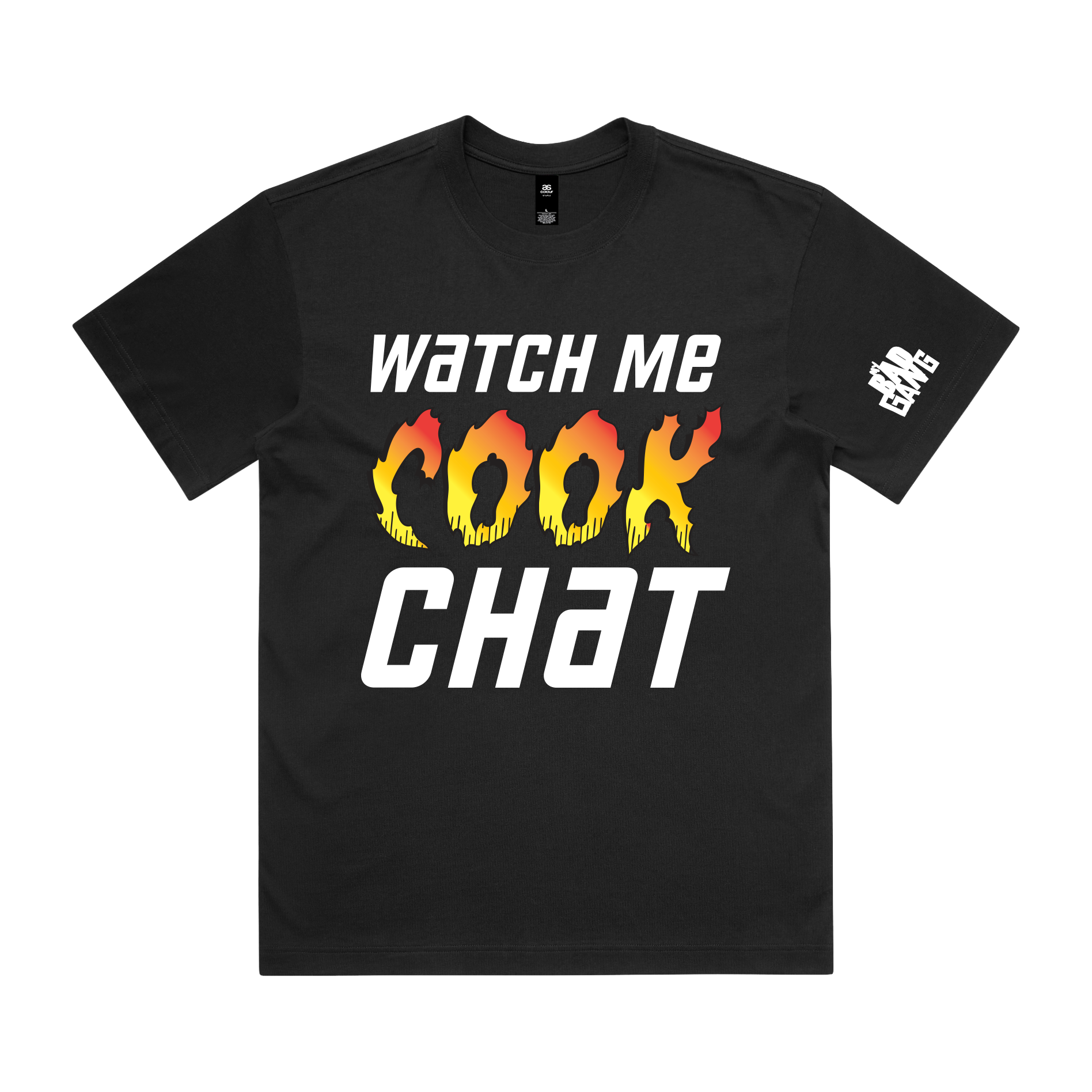MY BAD GANG - Watch Me Cook Bestie Black Tee