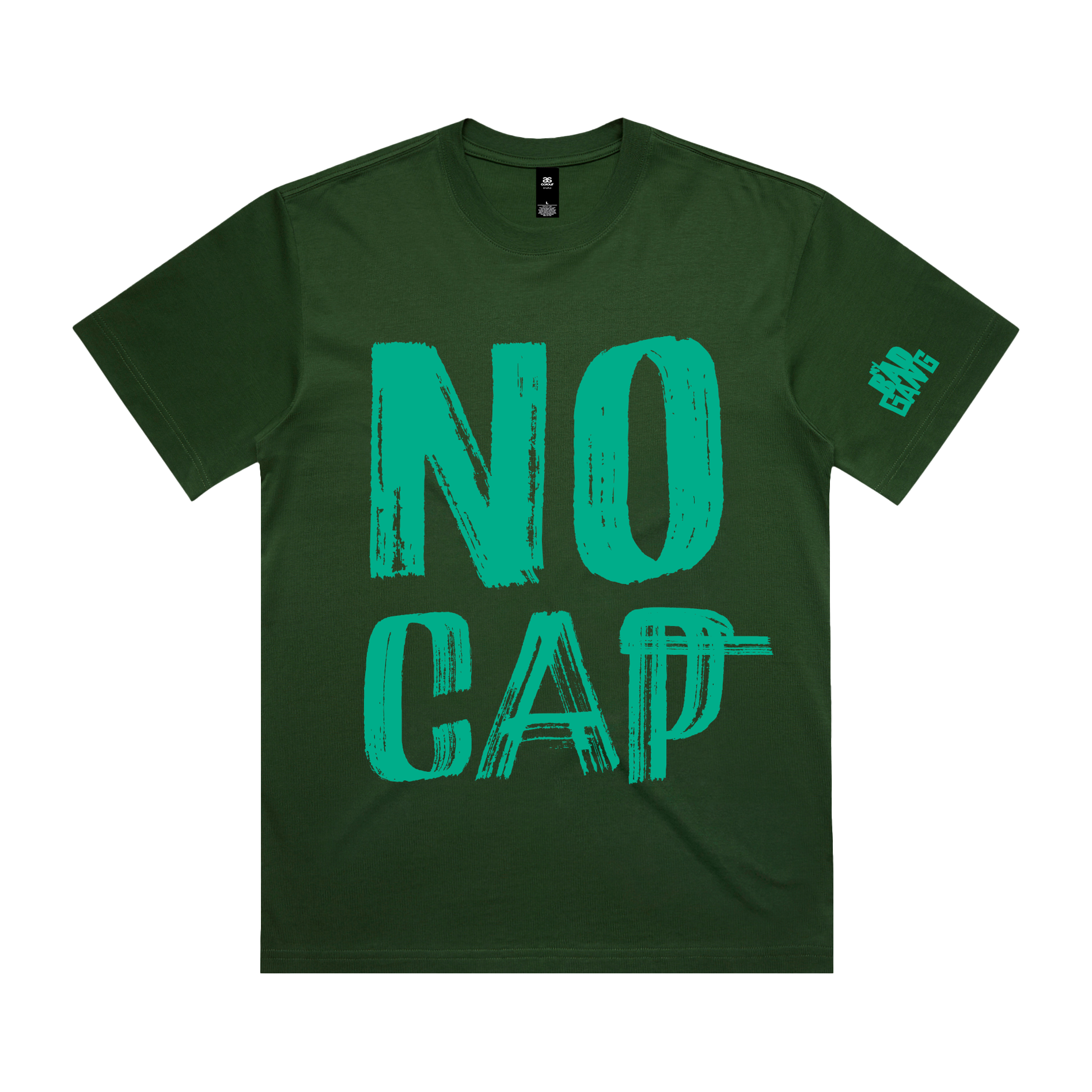 MY BAD GANG - No Cap Behaviour Green Tee