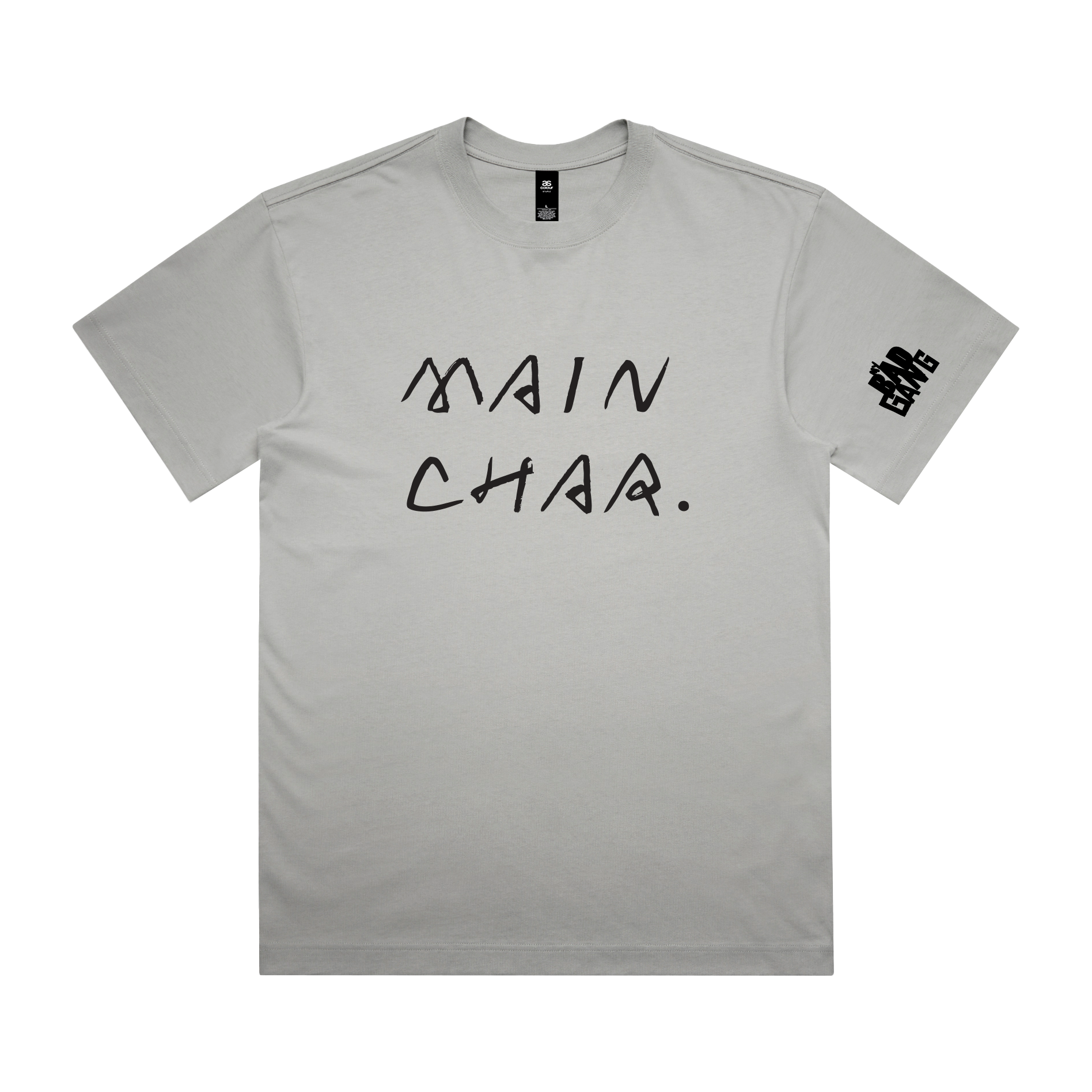 MY BAD GANG - Main Char Energy Grey Tee