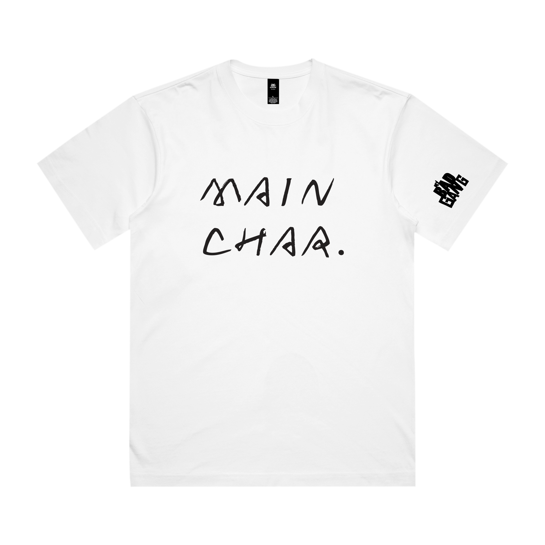MY BAD GANG - Main Char Energy White Tee