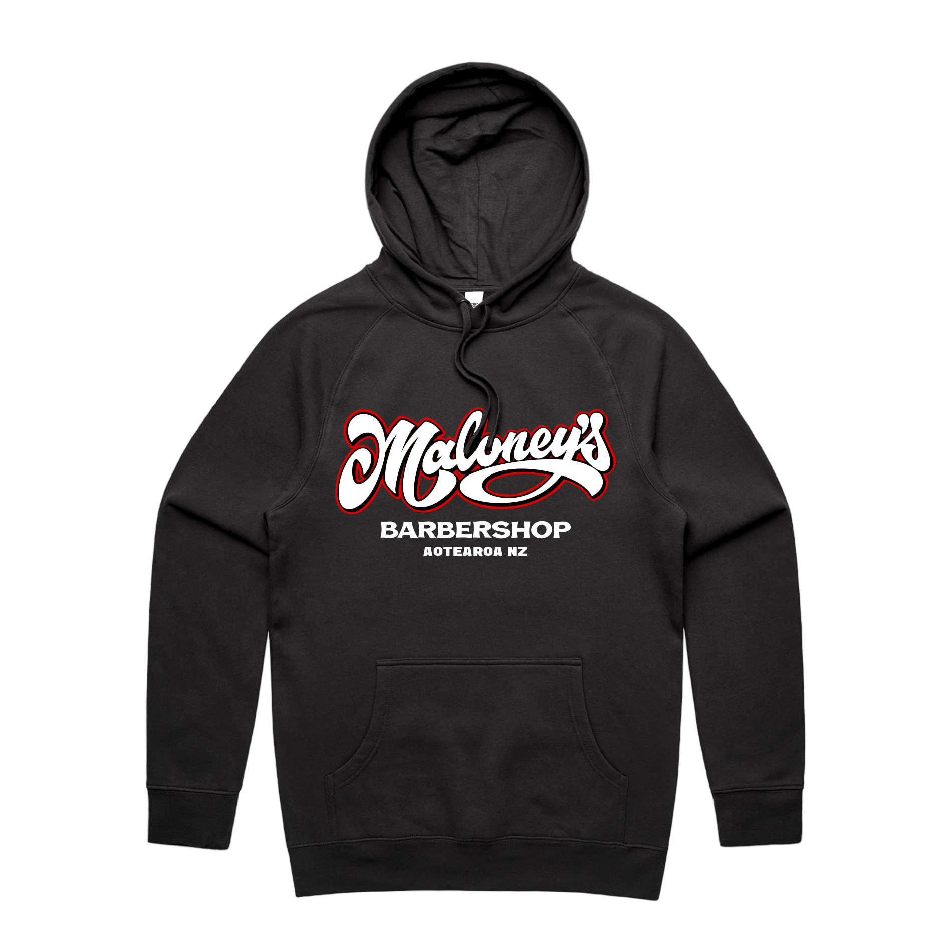 Maloney’s Barber - Men's Black Hoodie