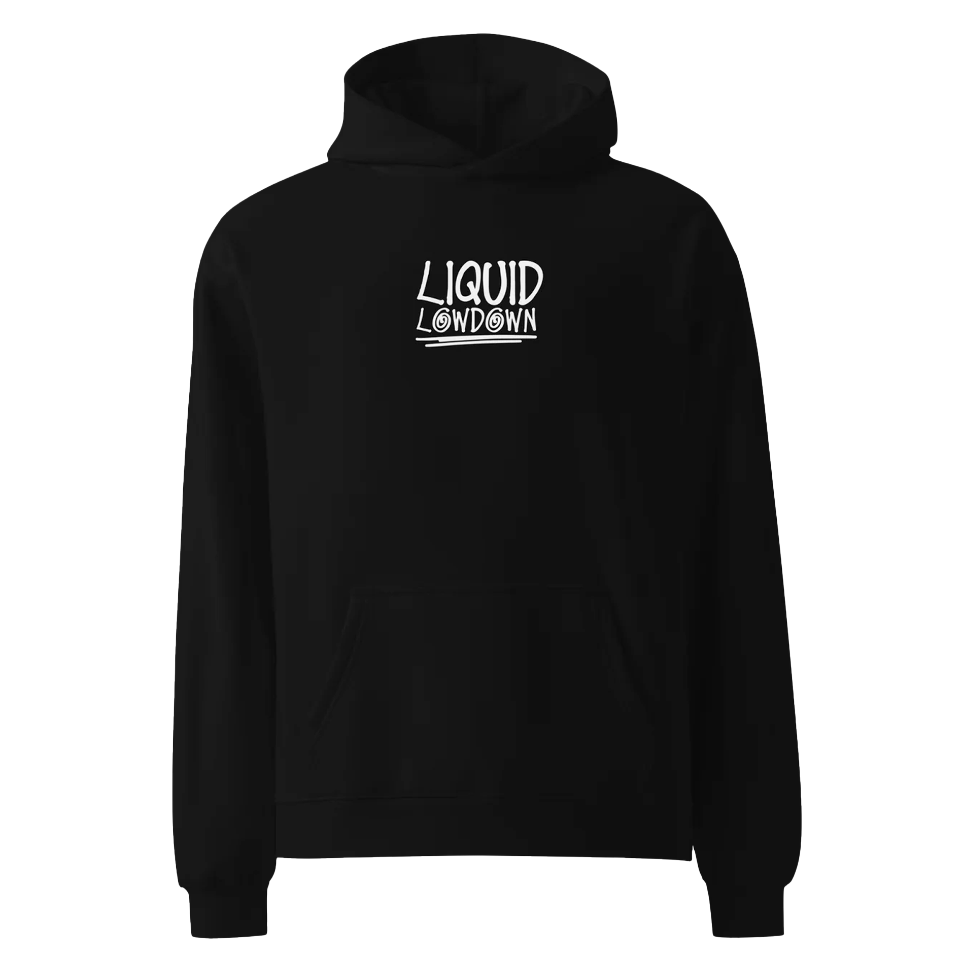 Liquid Lowdown - Men's Black Hoodie