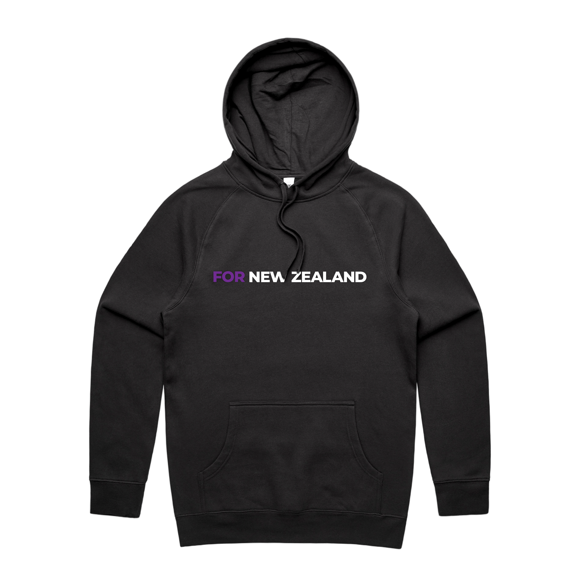 WITH YOU MEN’S BLACK HOODIE - FOR NZ
