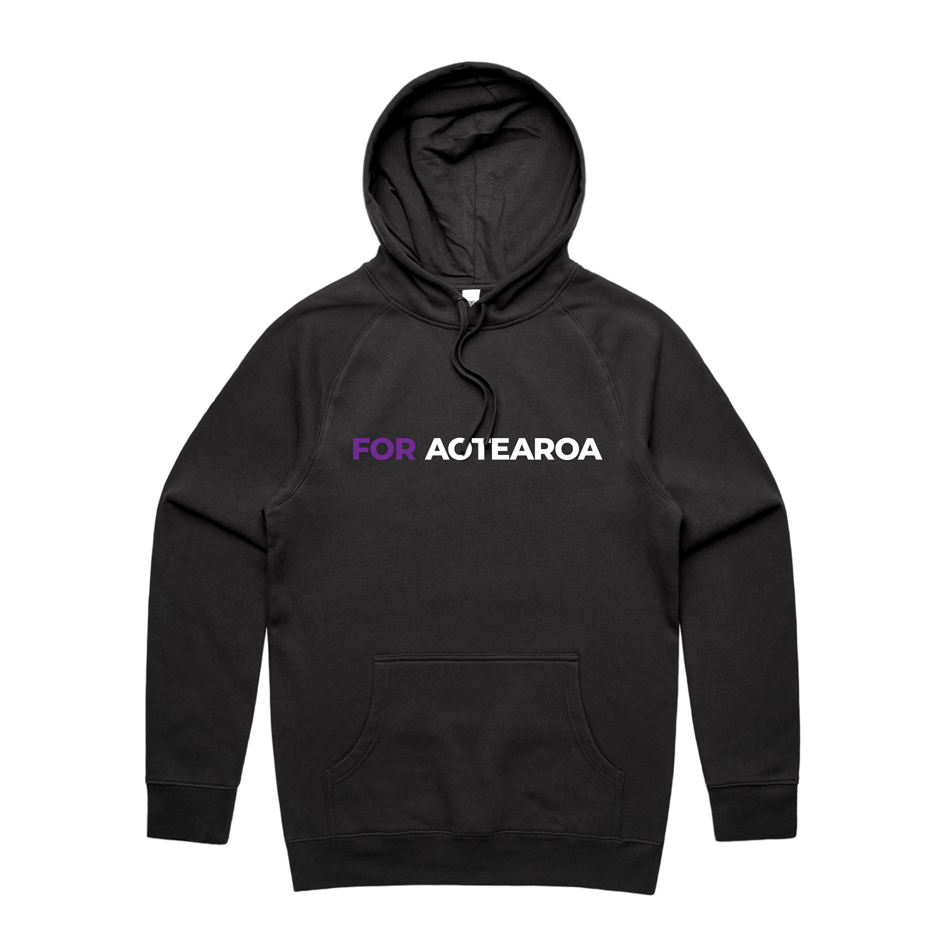WITH YOU MEN’S BLACK HOODIE - FOR AOTEAROA