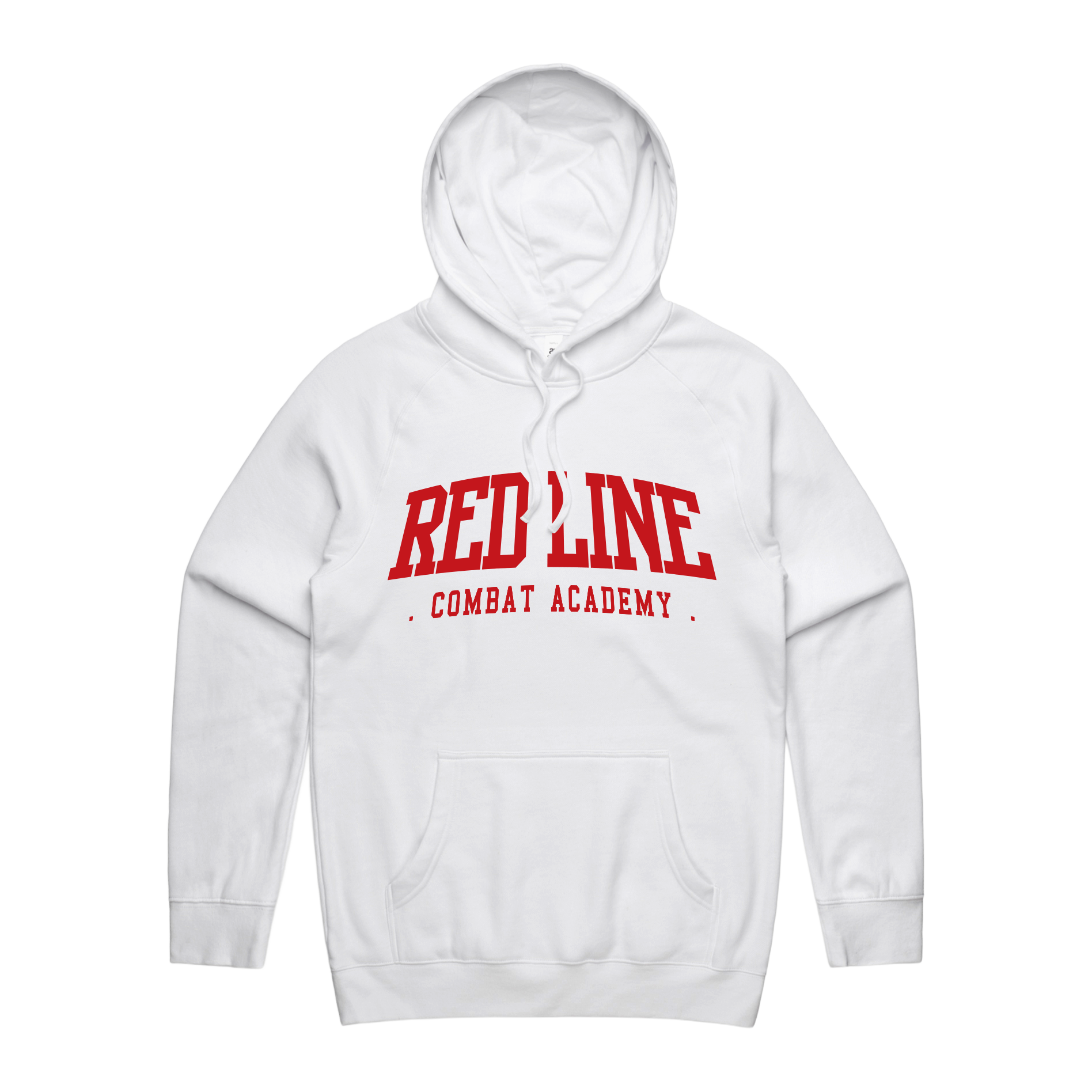RLCA - Men's White Hoodie - Red logo 2