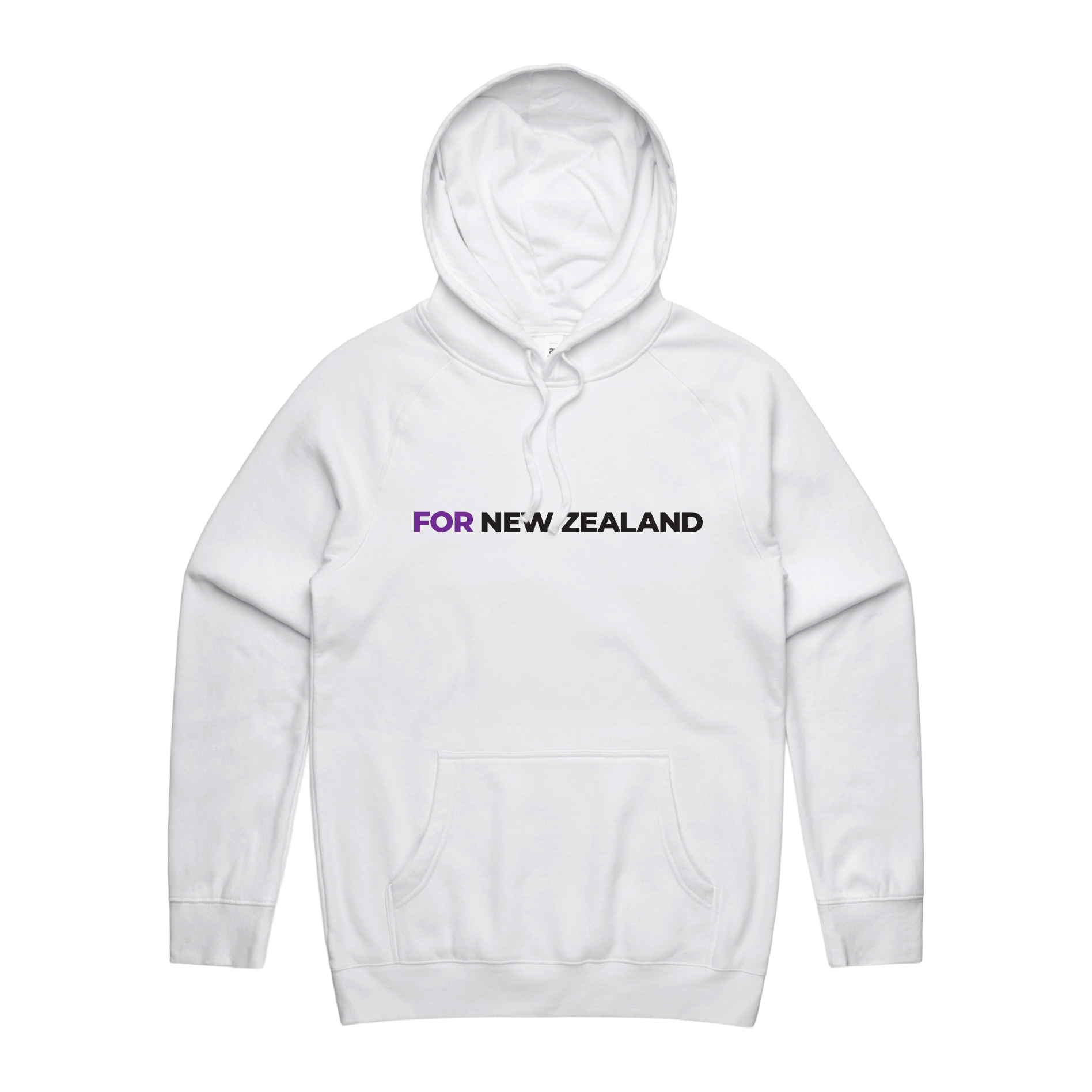 WITH YOU MEN’S WHITE HOODIE - FOR NZ