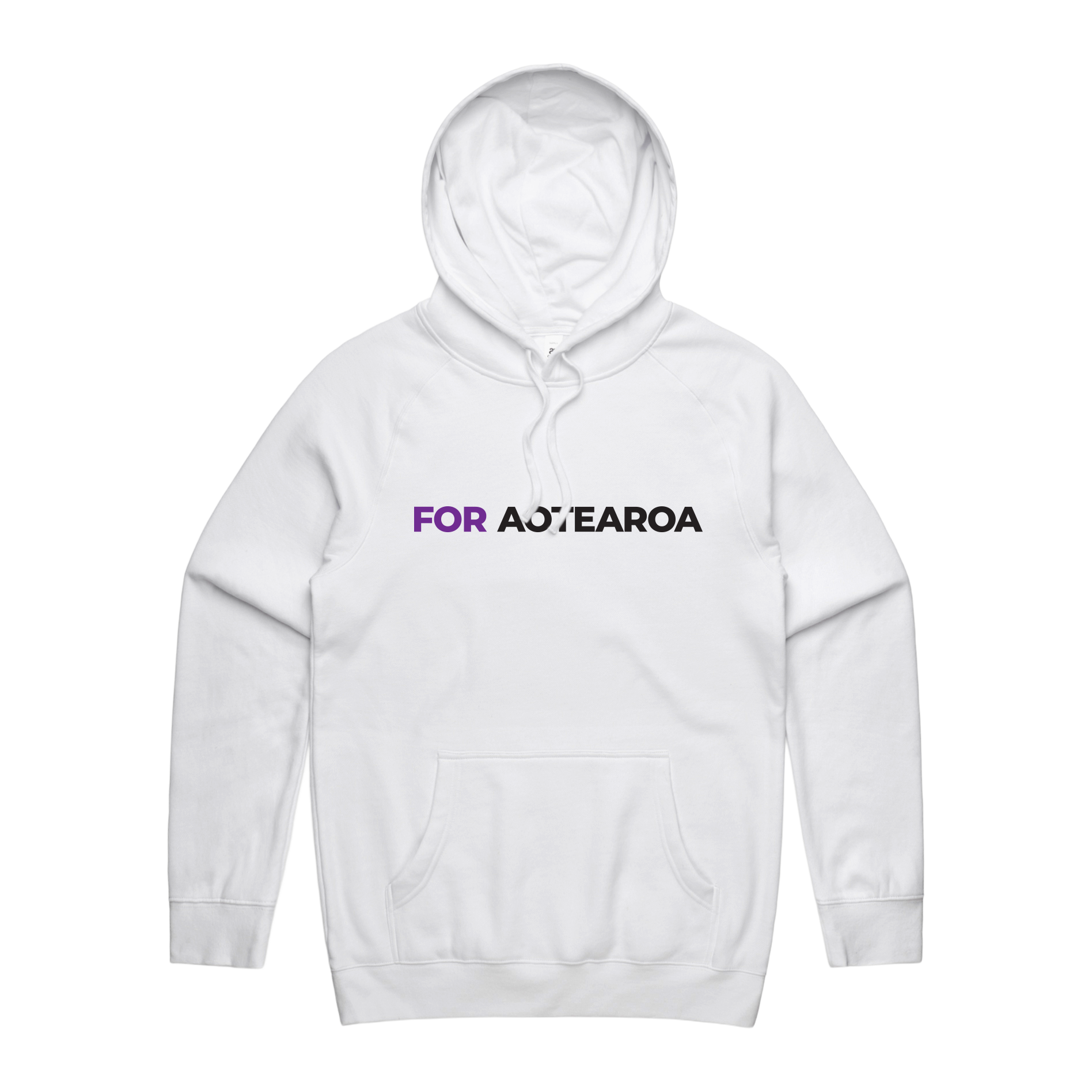 WITH YOU MEN’S WHITE HOODIE - FOR AOTEAROA