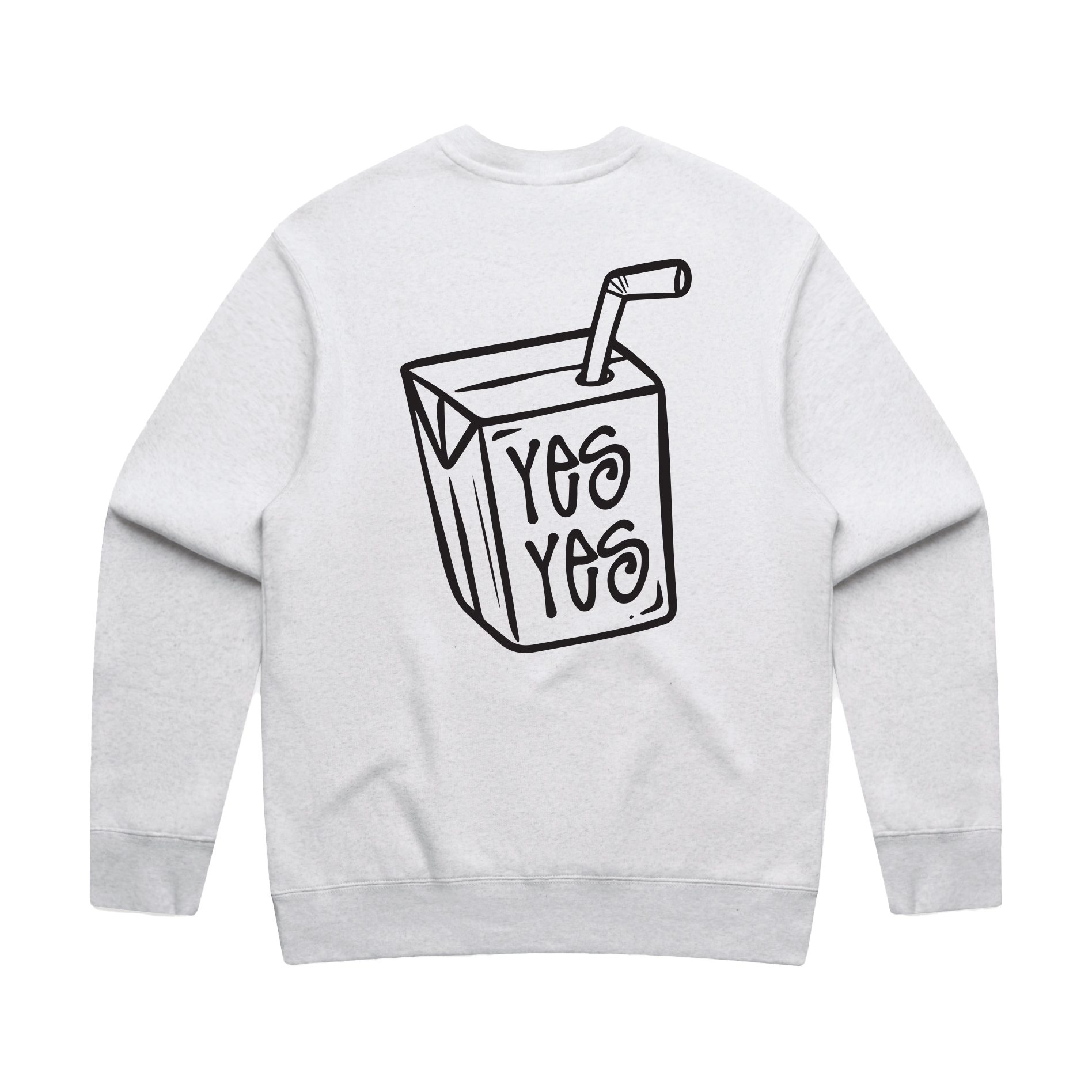 Liquid Lowdown - Men's White Marle Sweatshirt