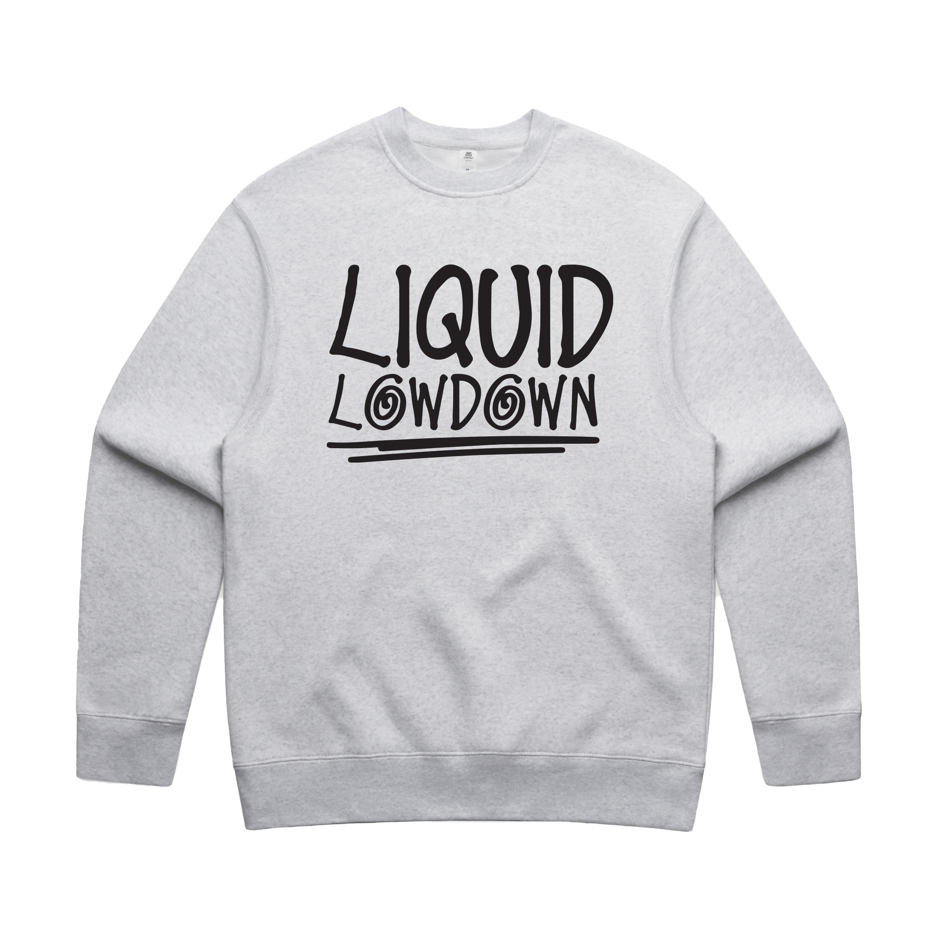 Liquid Lowdown - Men's White Marle Sweatshirt