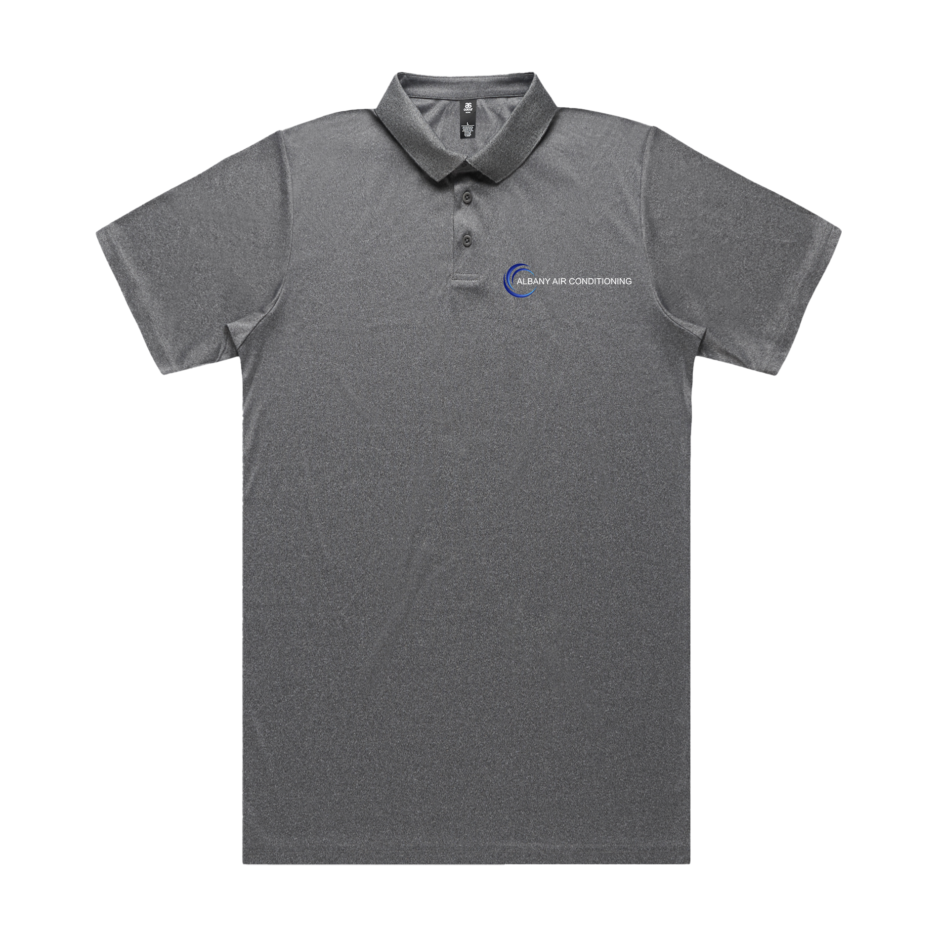 Albany Air Conditioning - Grey Work Polo (Embroidery)