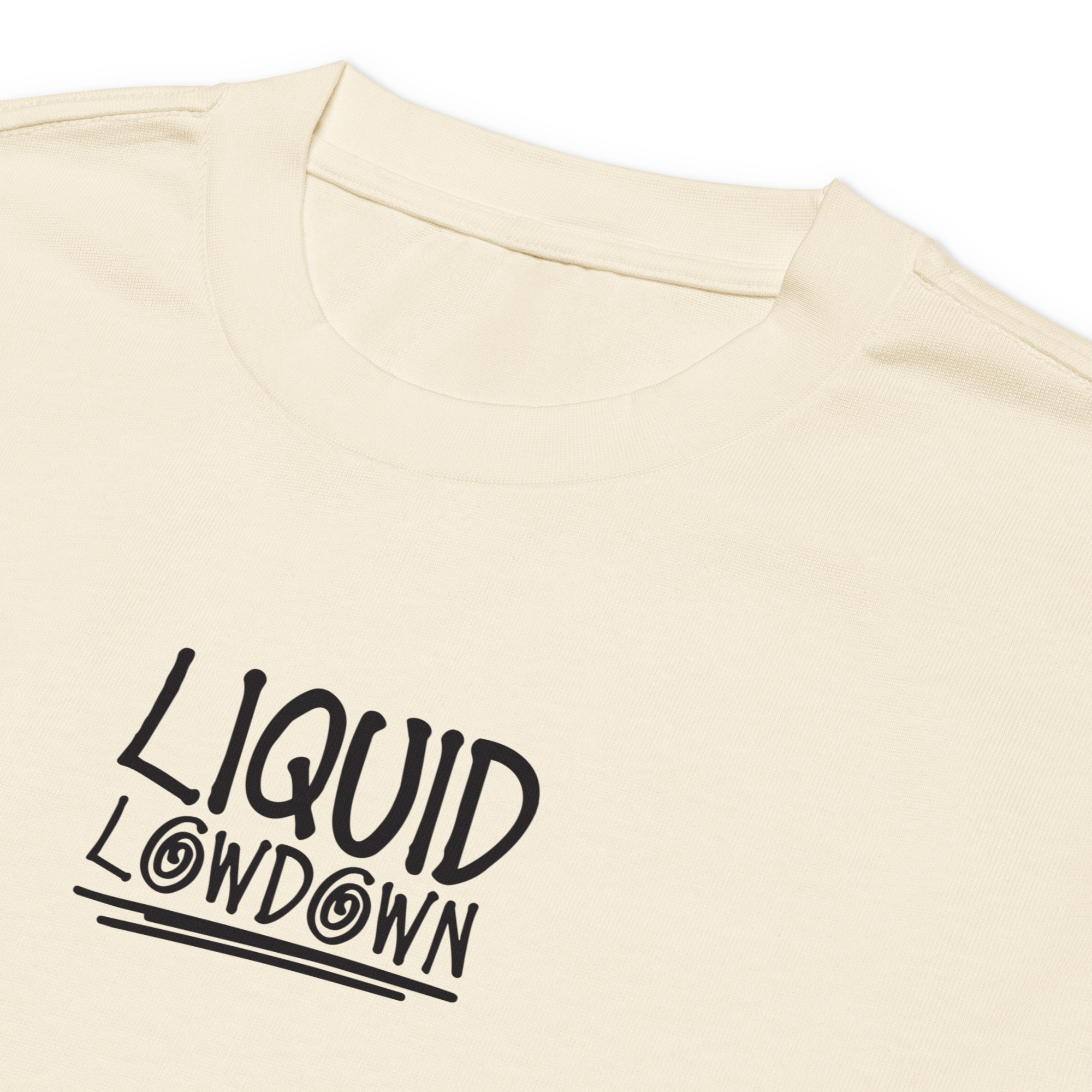 Liquid Lowdown - Ecru Long Sleeve Tee