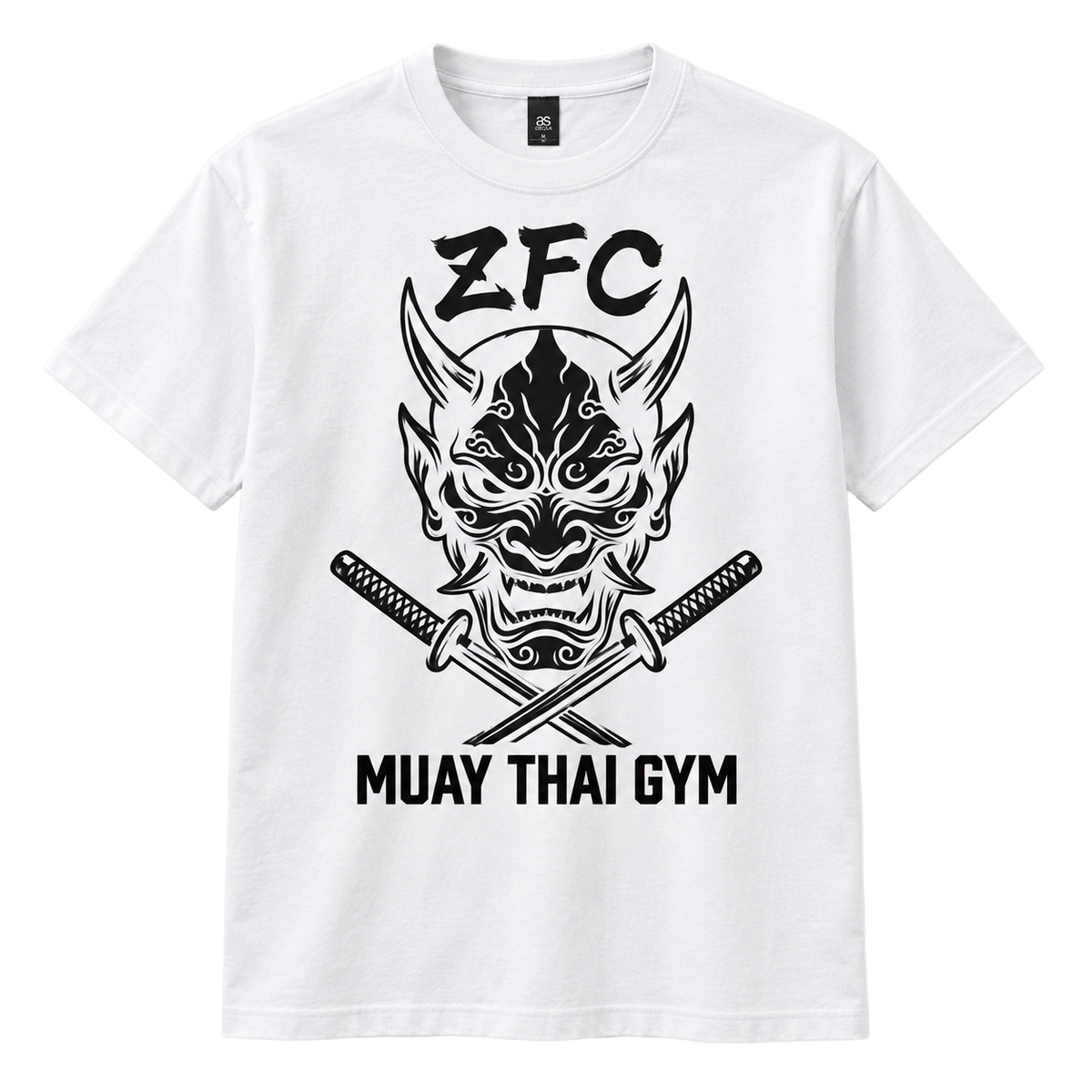 ZFC Muay Thai AS Colour Staple Tee 5001 white front