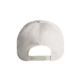 Red Line Combat Academy Bone Snapback Hat with red logo, featuring a structured design and adjustable strap.