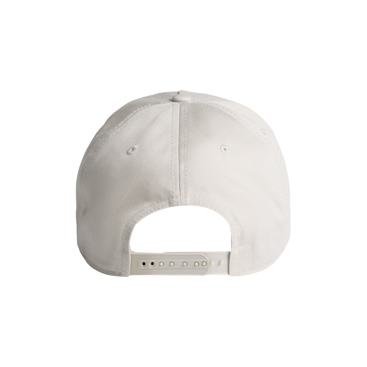 Red Line Combat Academy Bone Snapback Hat with red logo, featuring a structured design and adjustable strap.