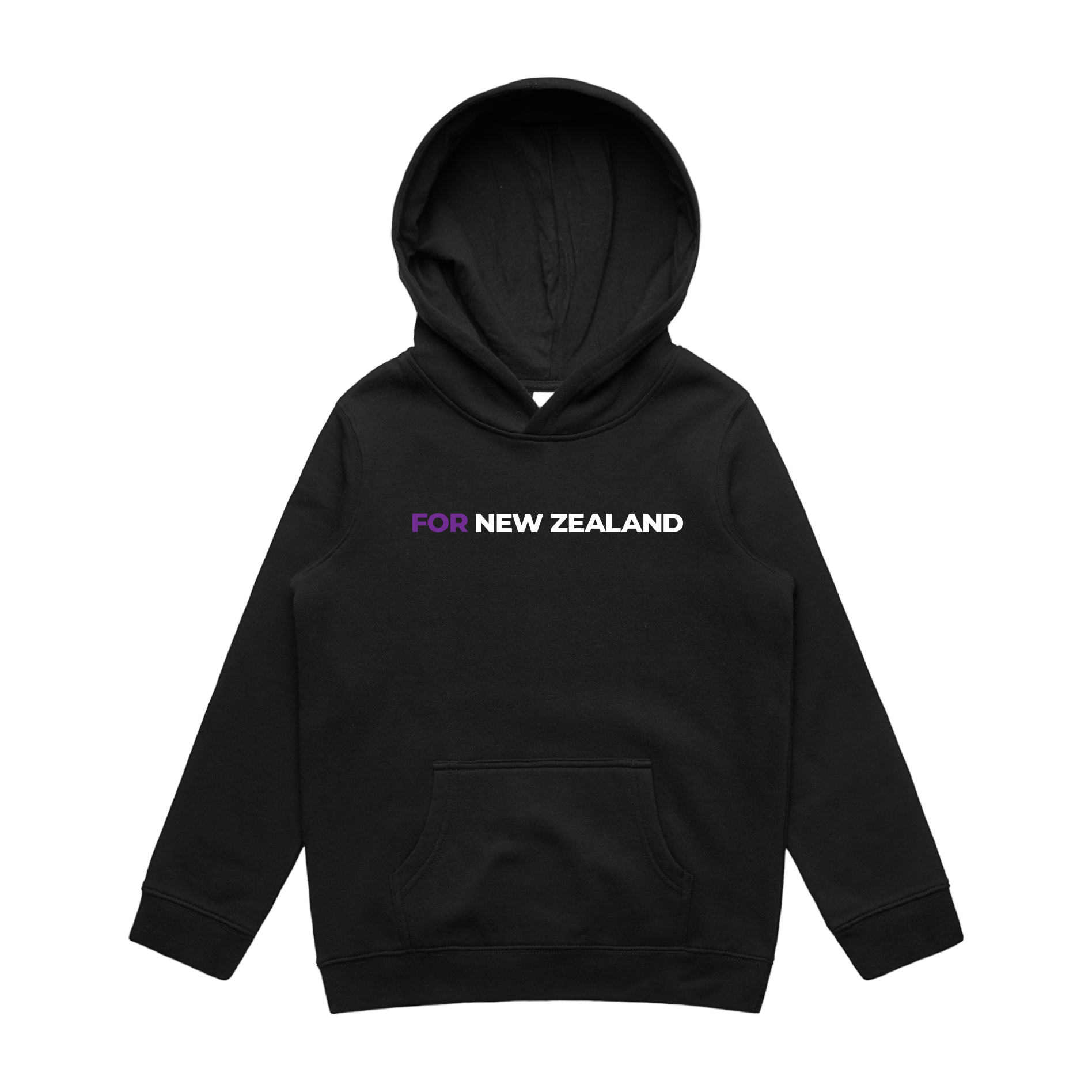 WITH YOU KIDS BLACK HOODIE - FOR NZ