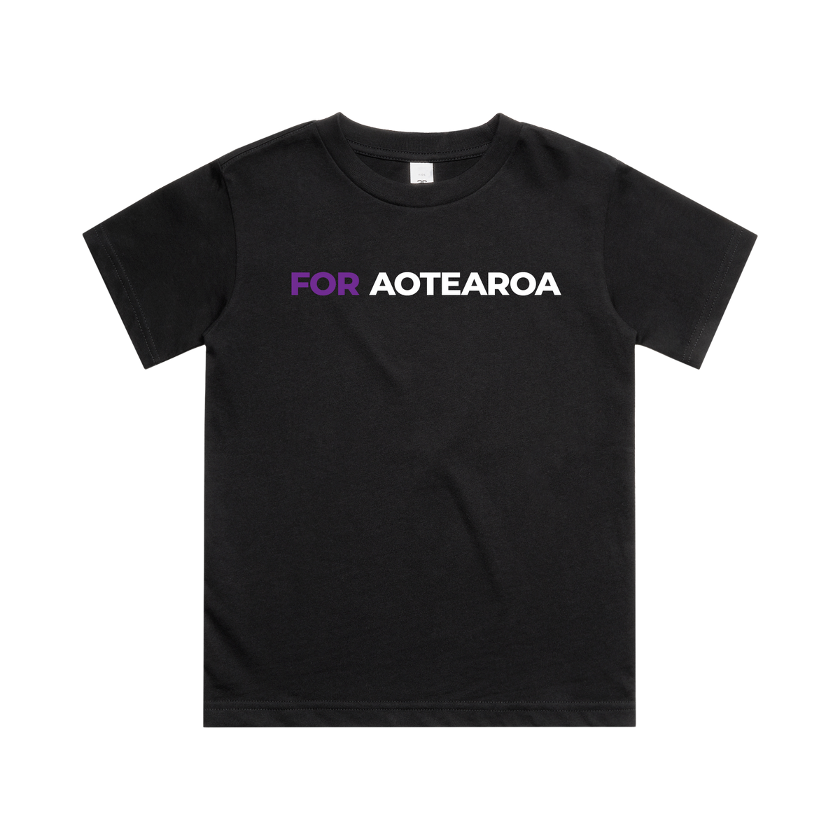WITH YOU KIDS BLACK TEE - FOR AOTEAROA