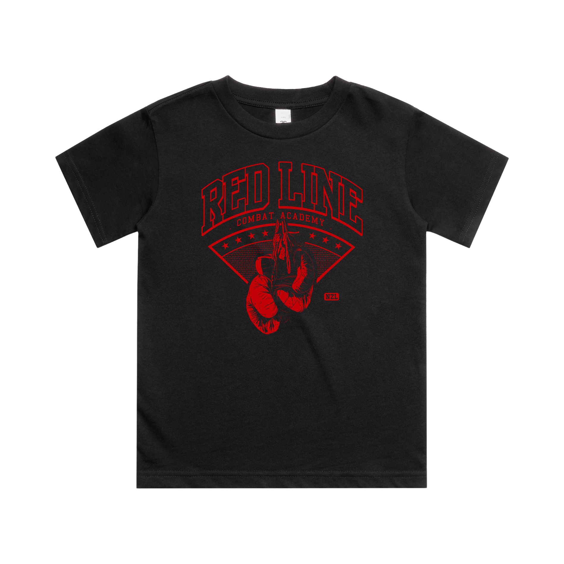 RLCA - Kids Black Tee (Red)