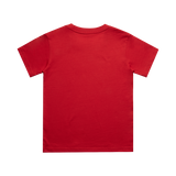 Kids Red Line Combat Academy T-shirt in black, featuring a classic design, shown from the back.