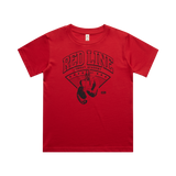 Kids Red Line Combat Academy T-shirt in black, featuring a classic design and front graphic, suitable for kids' casual wear.