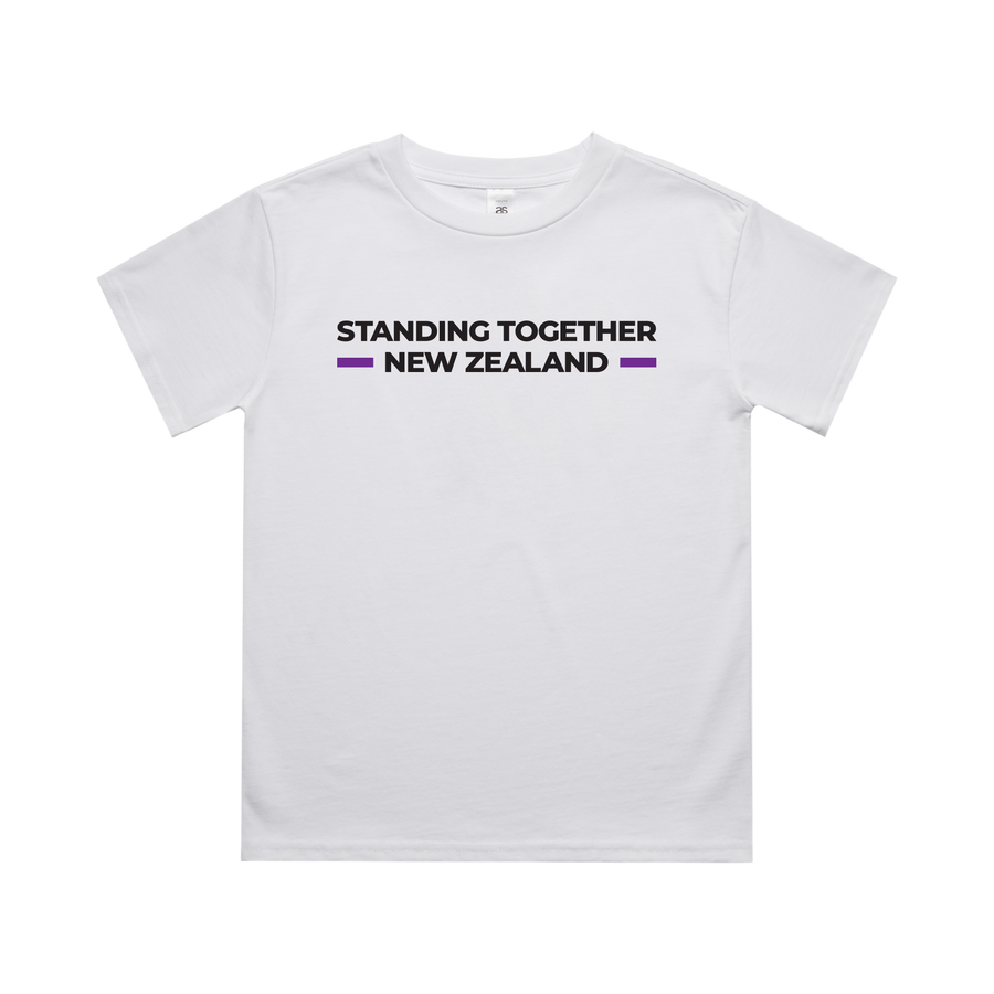 WITH YOU KIDS WHITE TEE - STAND NZ