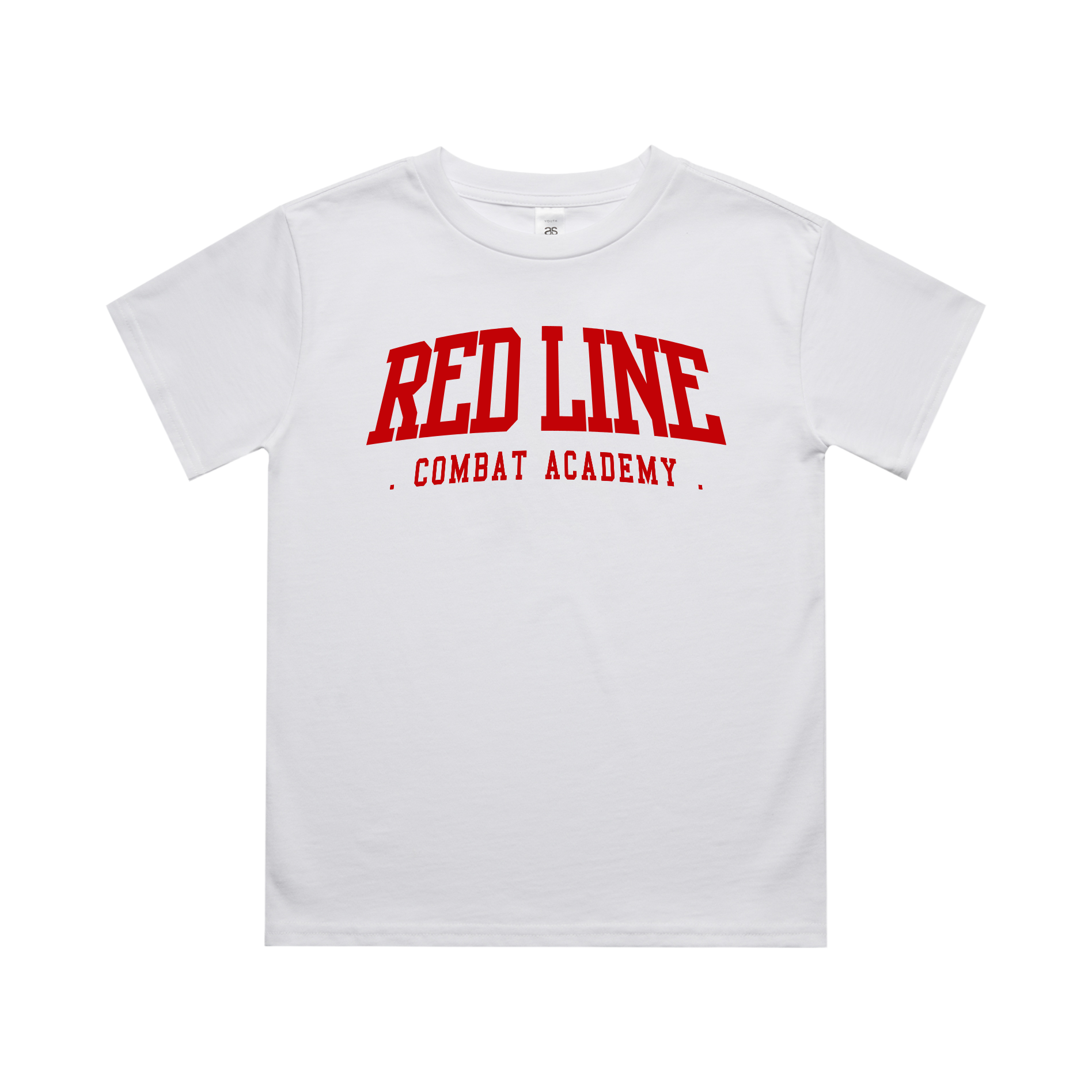 RLCA - Kids White Tee - Ringside (Red)