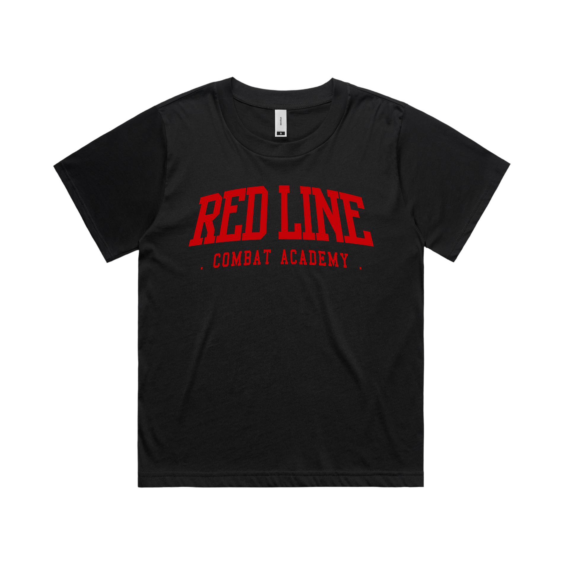 RLCA - Women's Black Tee - Ringside (Red)