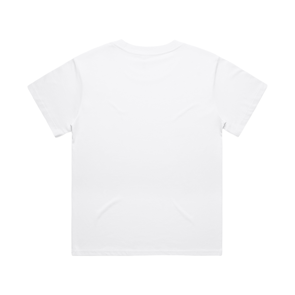 Women's white T-shirt with red accents from Red Line Combat Academy, shown from the back view.