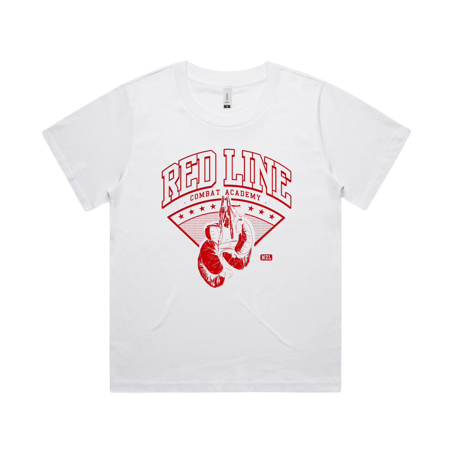 RLCA - Women's White Tee (Red)