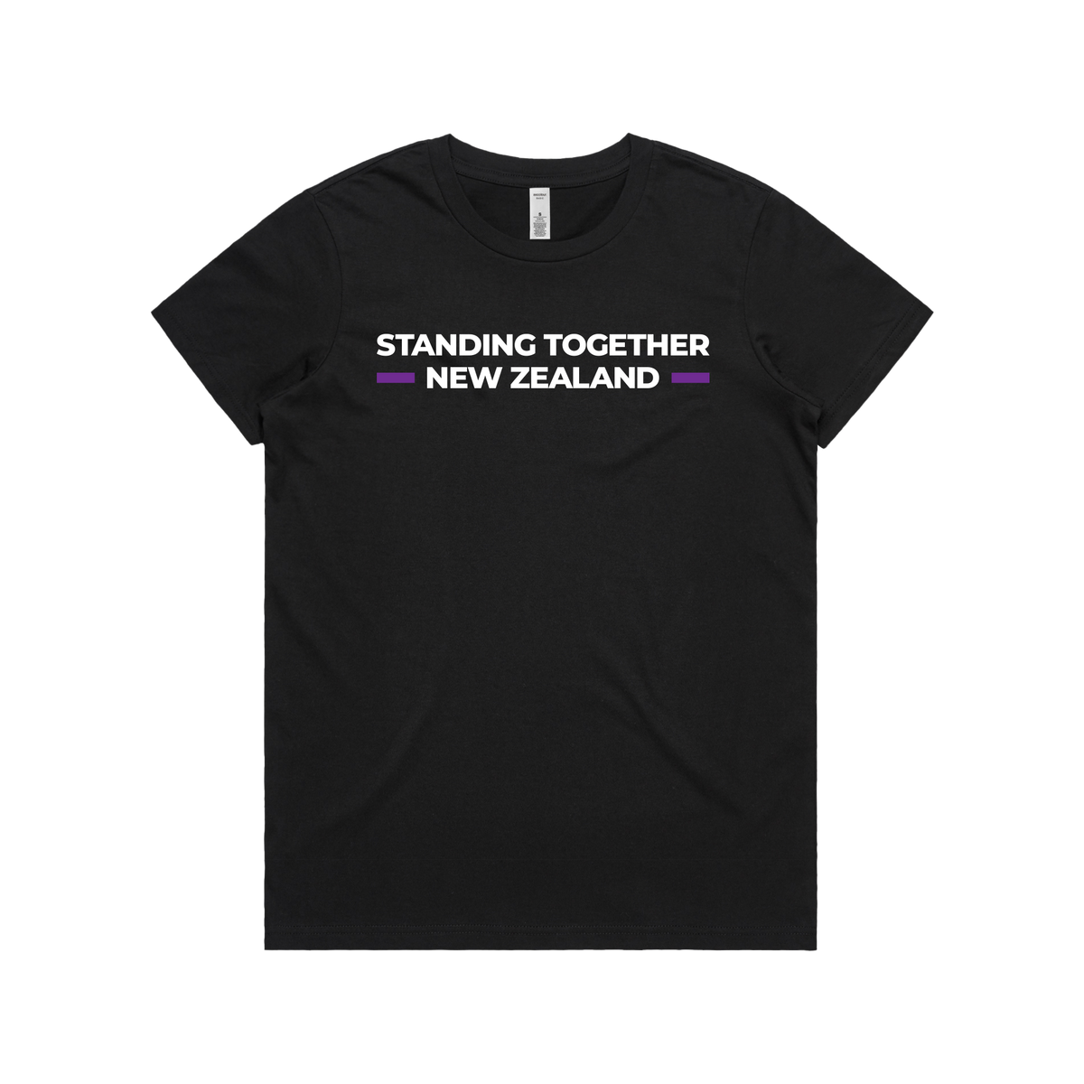 WITH YOU WOMEN’S BLACK TEE - STAND NZ