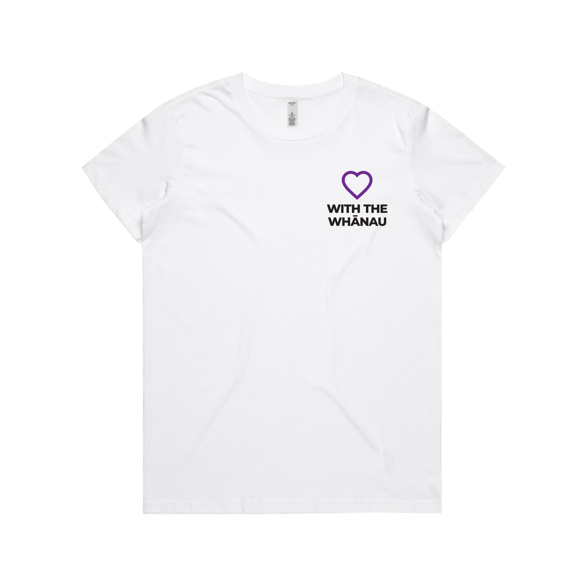WITH YOU WOMEN’S WHITE TEE - WITH WHĀNAU
