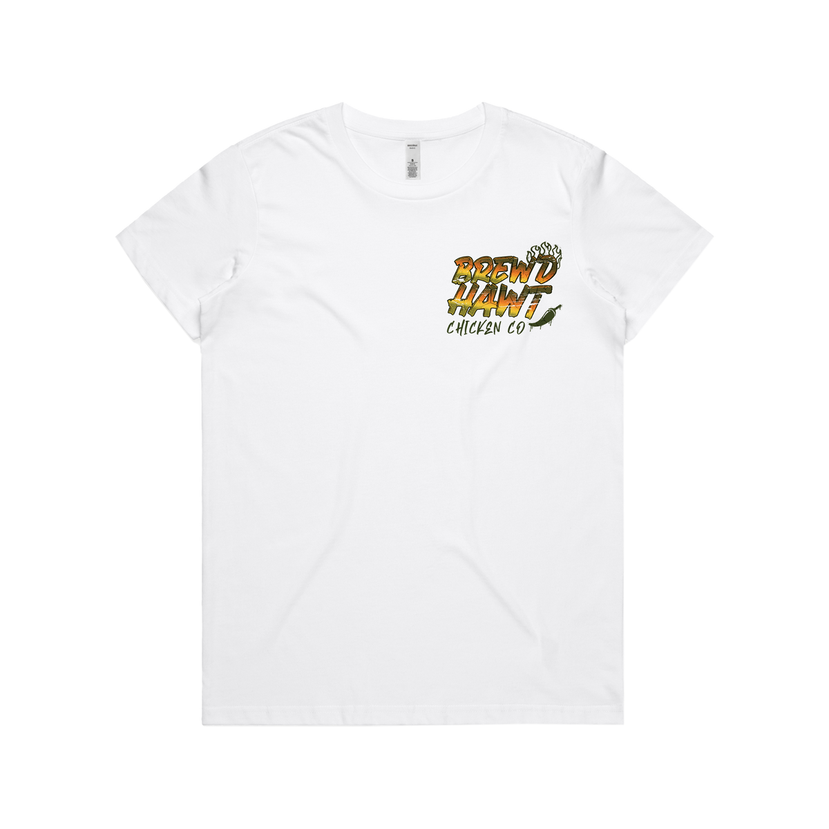 BREWD HAWT - SPICY Women's White Tee