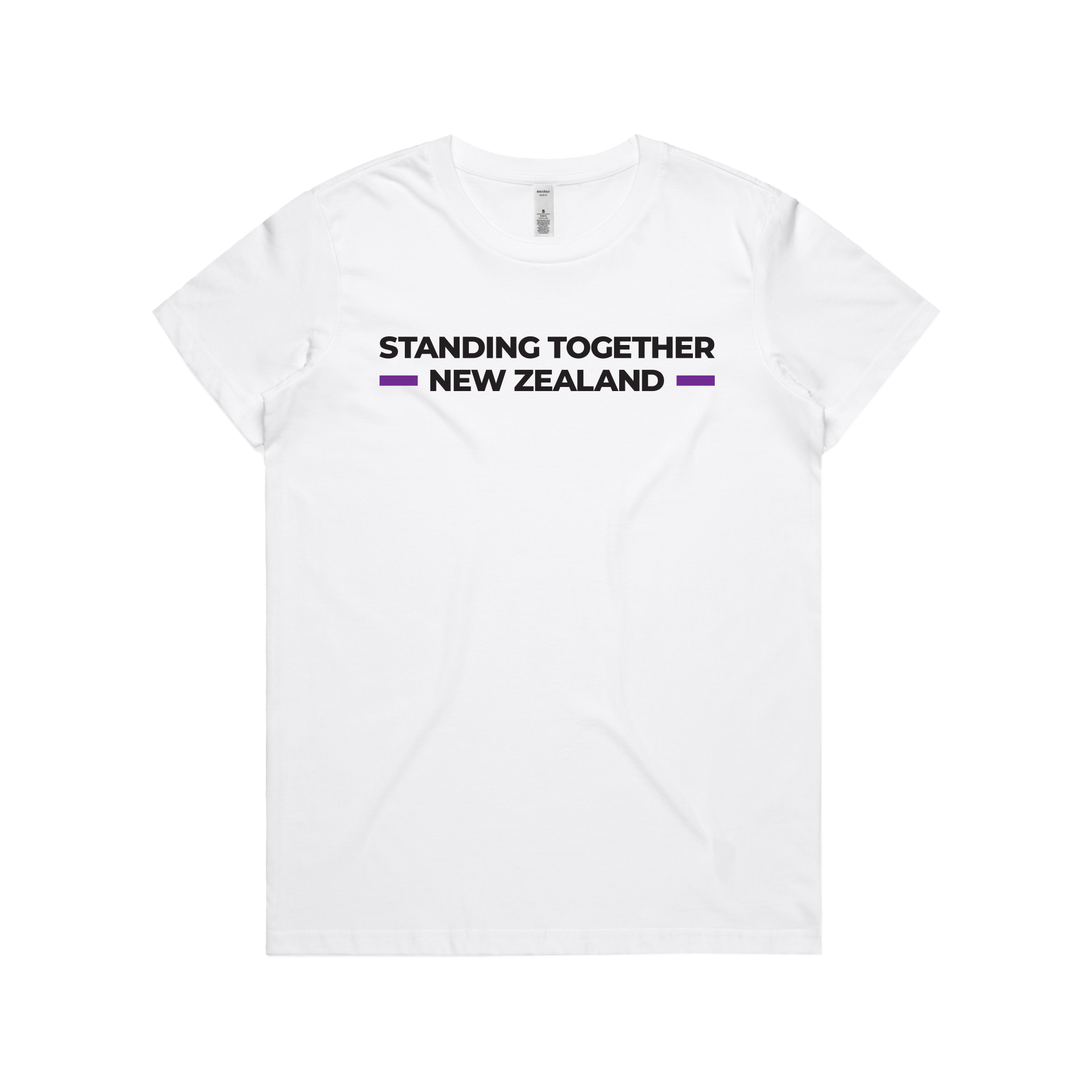 WITH YOU WOMEN’S WHITE TEE - STAND NZ