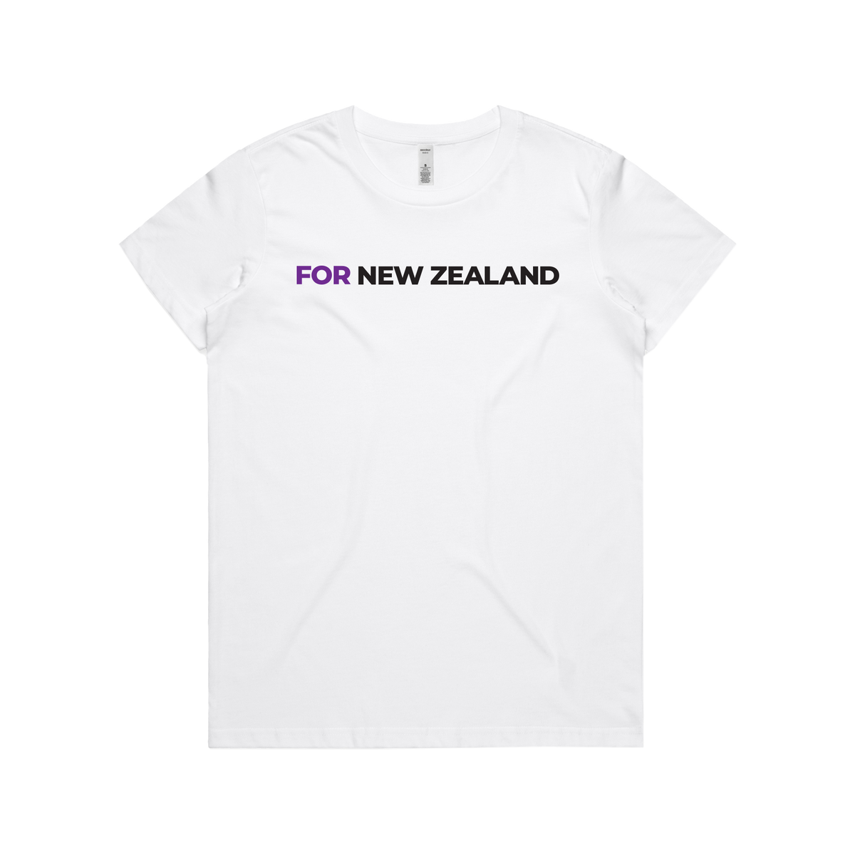 WITH YOU WOMEN’S WHITE TEE - FOR NZ