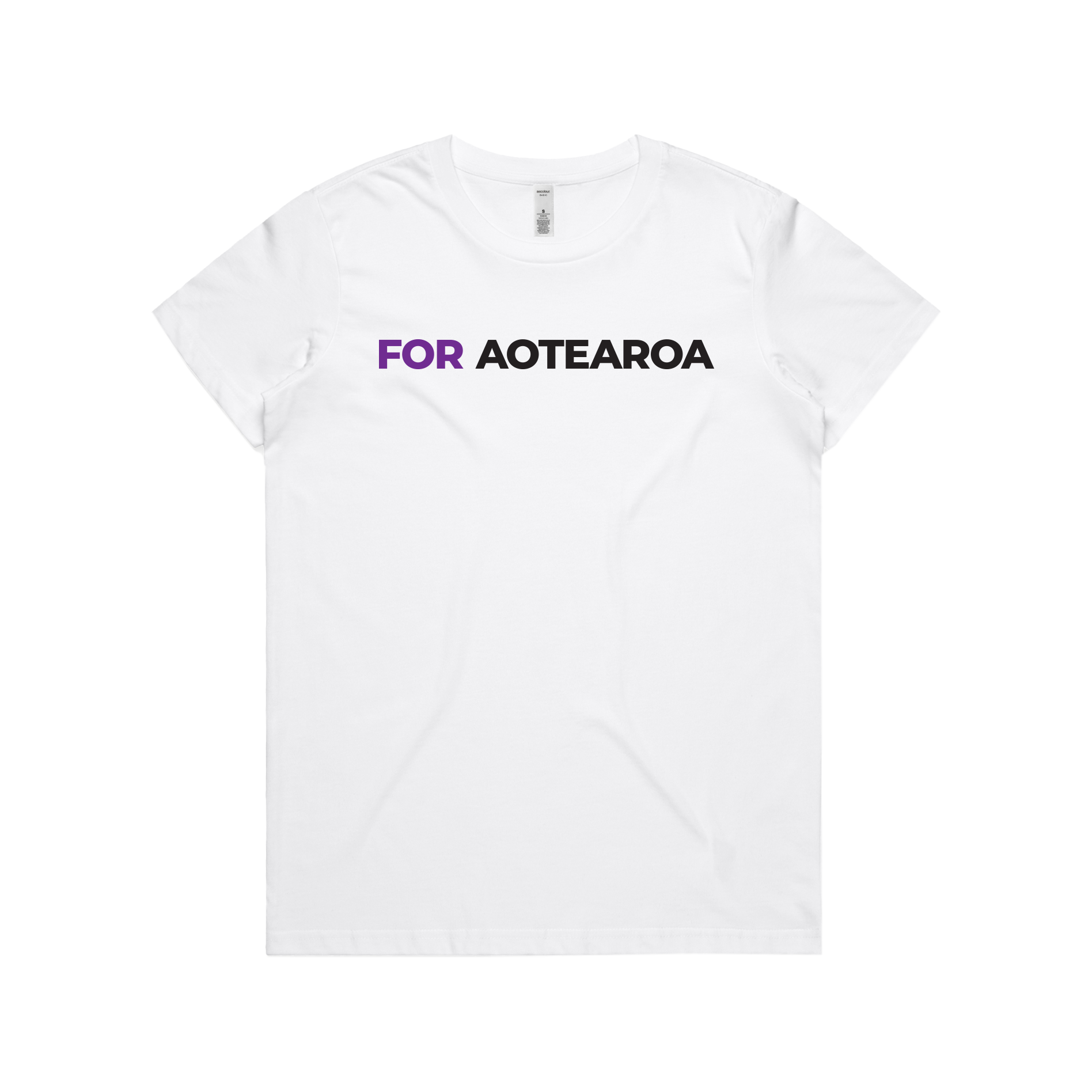 WITH YOU WOMEN’S WHITE TEE - FOR AOTEAROA