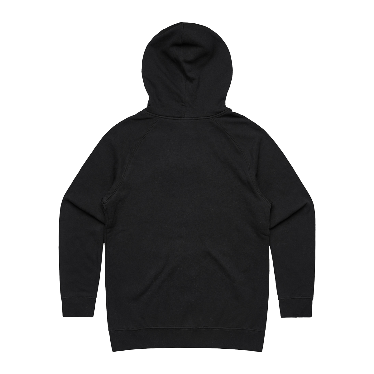Women's black hoodie by Red Line Combat Academy with a red logo on the back, casual and comfortable streetwear style.