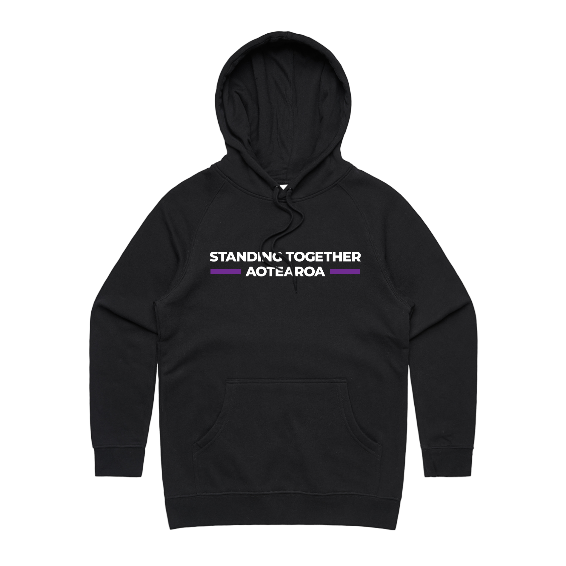 WITH YOU WOMEN’S BLACK HOODIE - STAND AOTEAROA