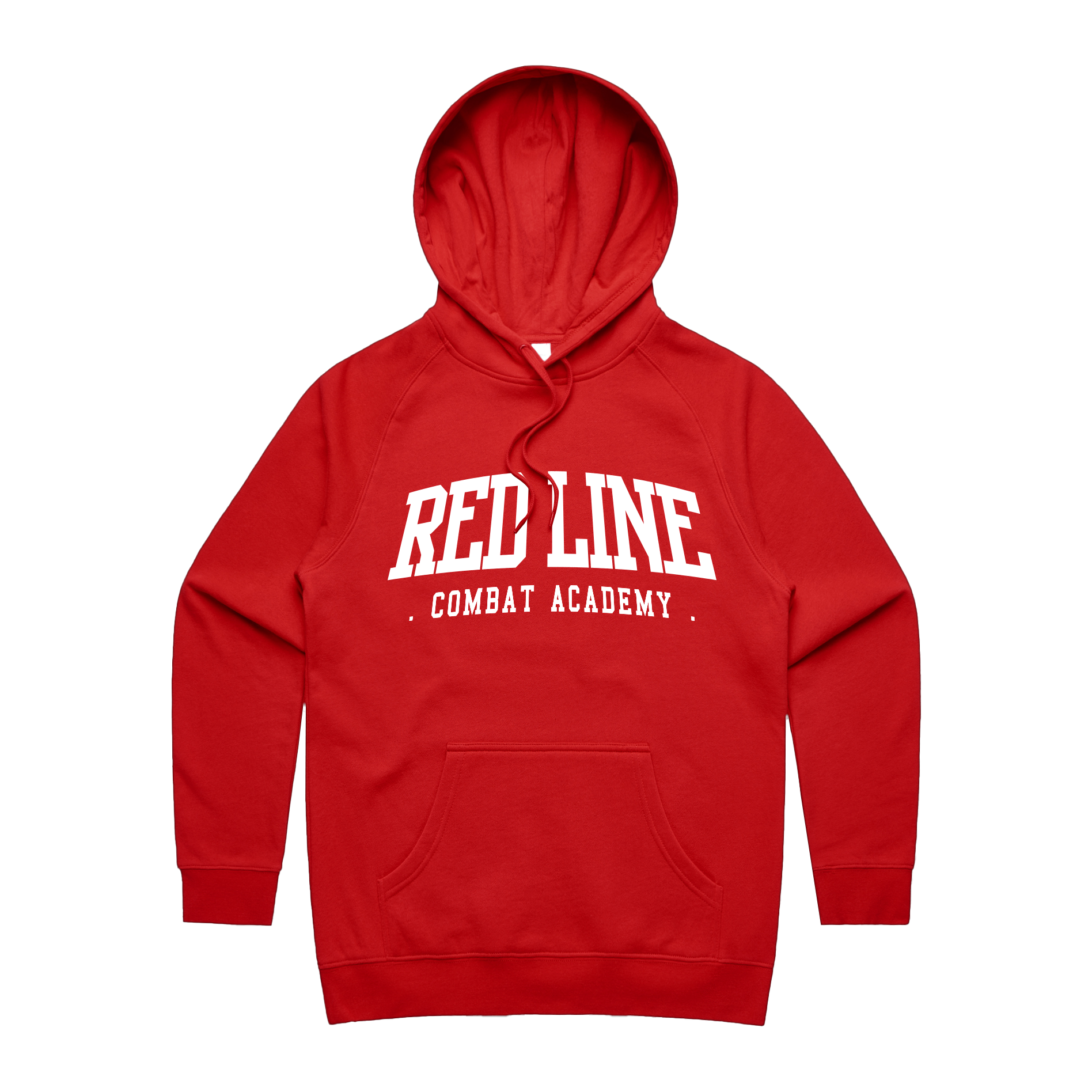 RLCA - Women's Red Hoodie - White Logo 2