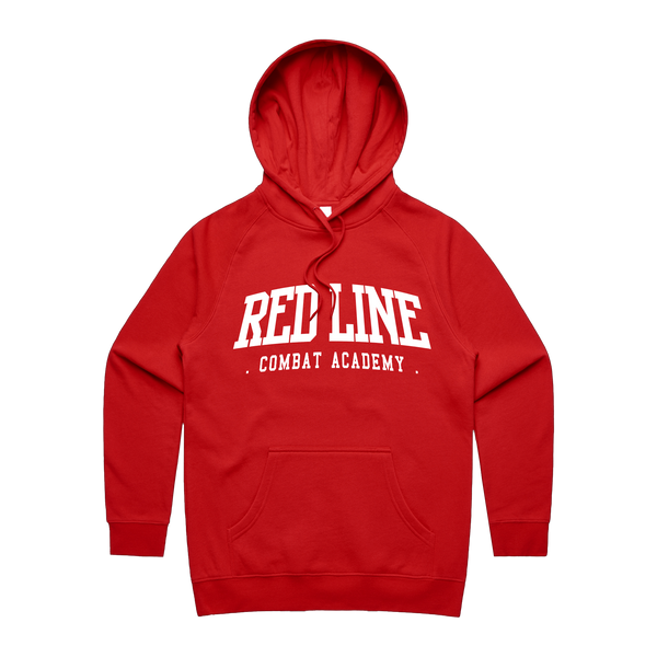 RLCA - Women's Red Hoodie - White Logo 2