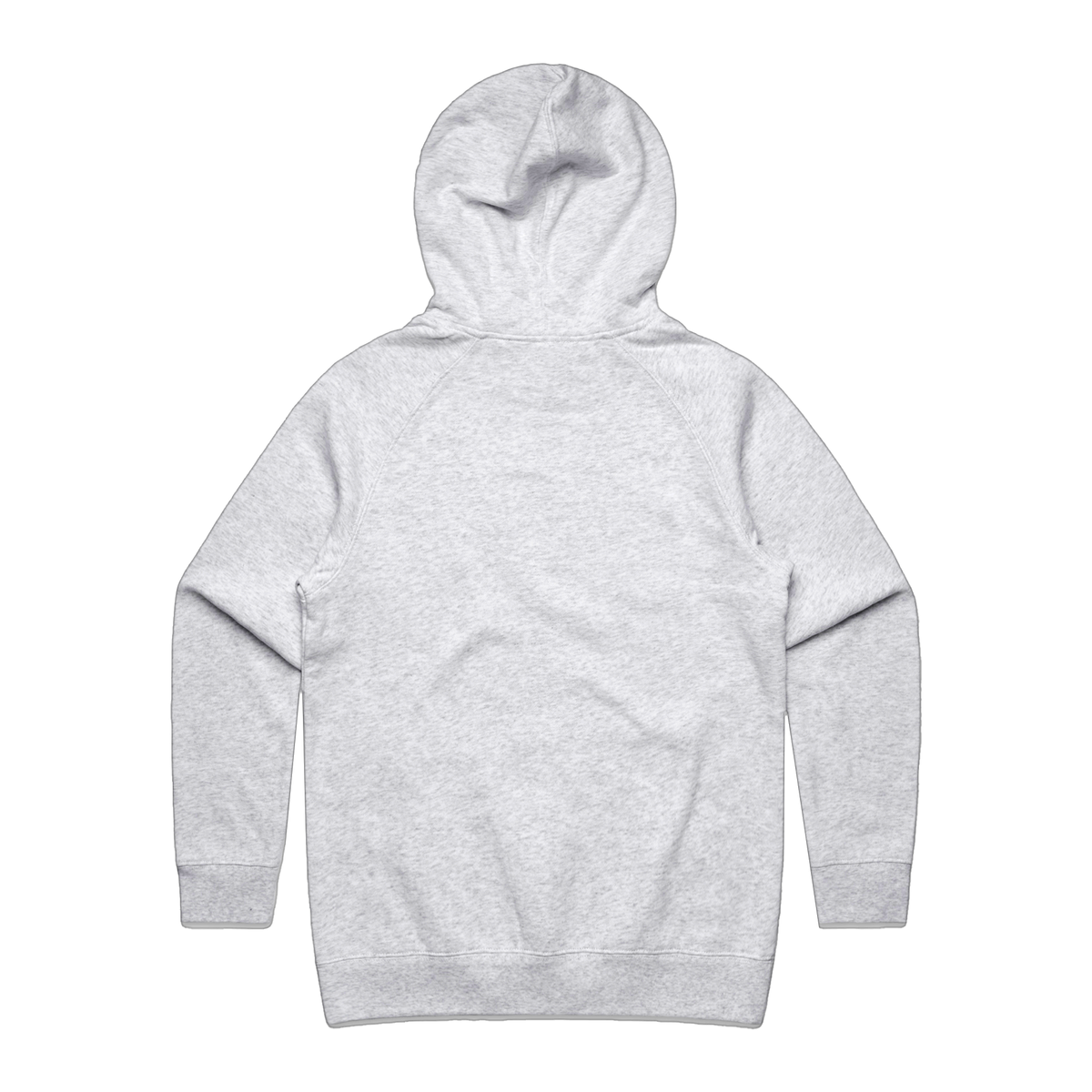 Women's white hoodie by Red Line Combat Academy with red logo on back, casual athletic hoodie for women.