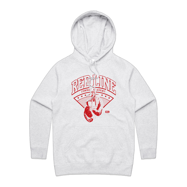 RLCA - Women's White Hoodie - Red logo 1