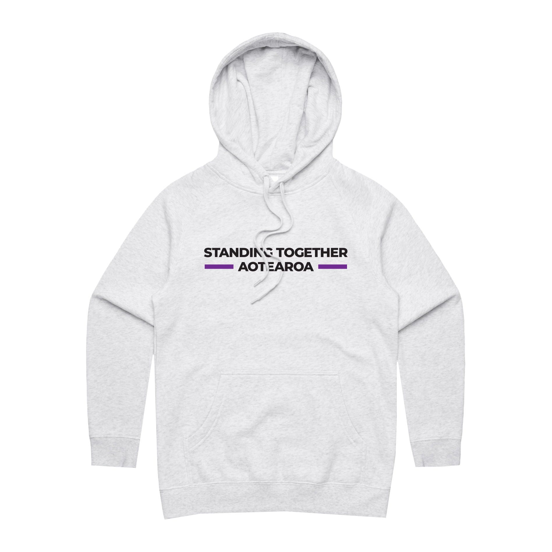 WITH YOU WOMEN’S WHITE HOODIE - STAND AOTEAROA