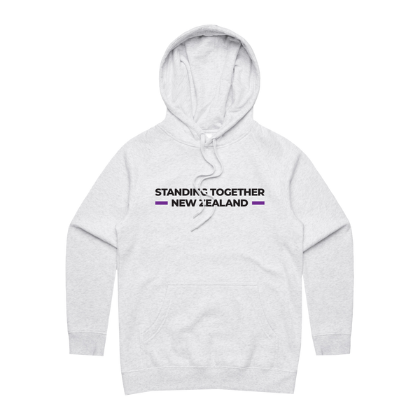 WITH YOU WOMEN’S WHITE HOODIE - STAND NZ