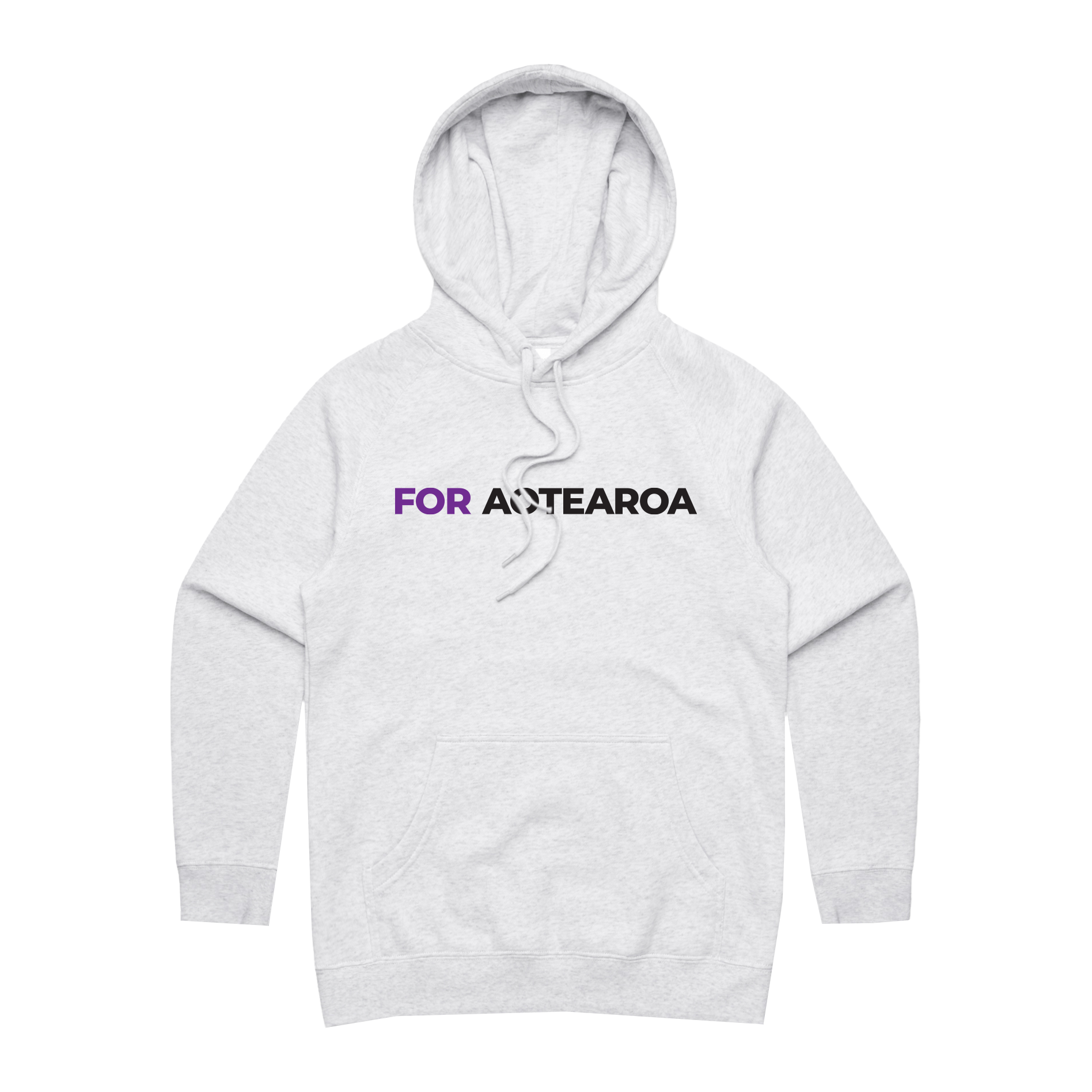 WITH YOU WOMEN’S WHITE HOODIE - FOR AOTEAROA
